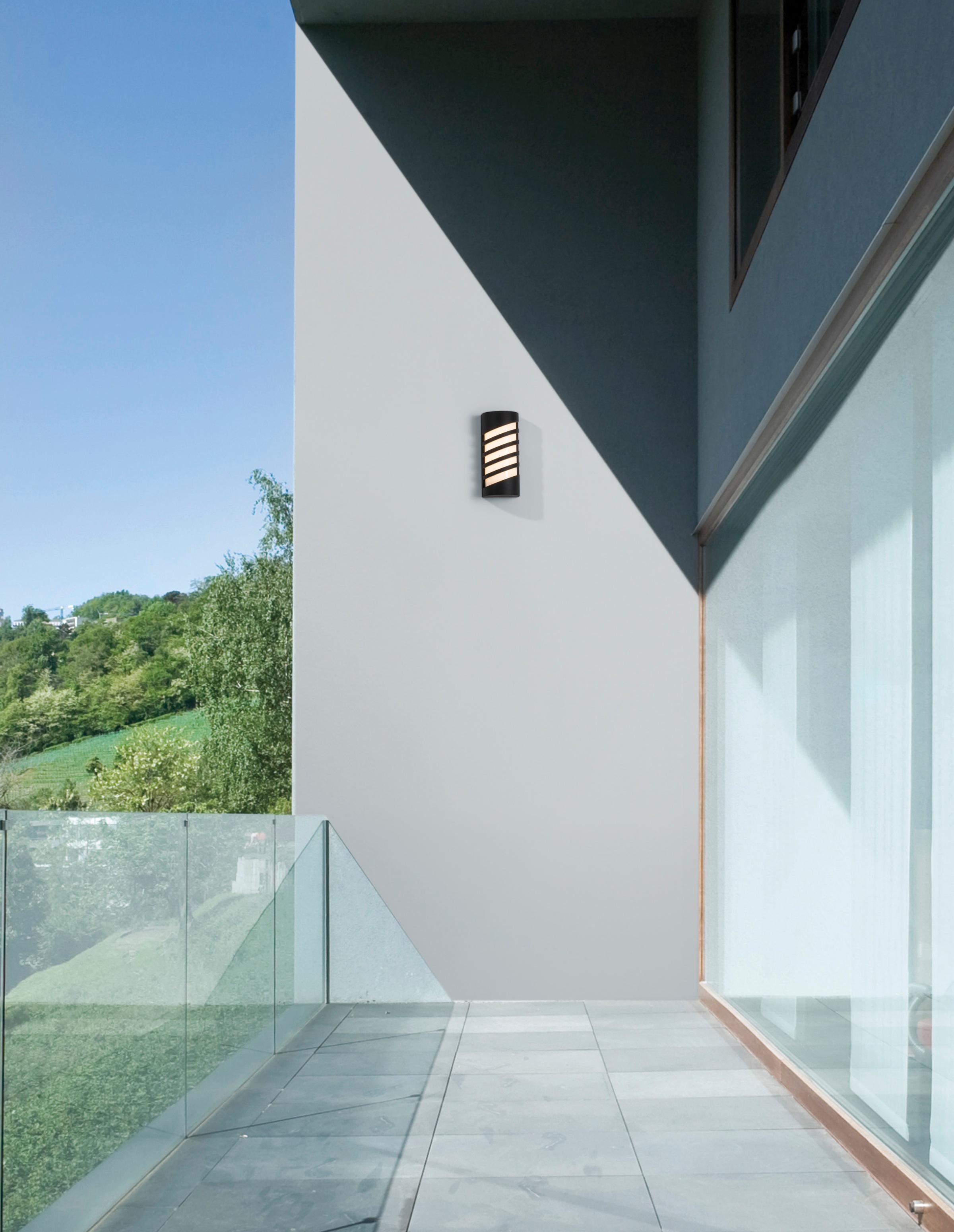 Nova Luce Außen-Wandleuchte »LUPO« LED-Modul 1 Stk. Warmweiß