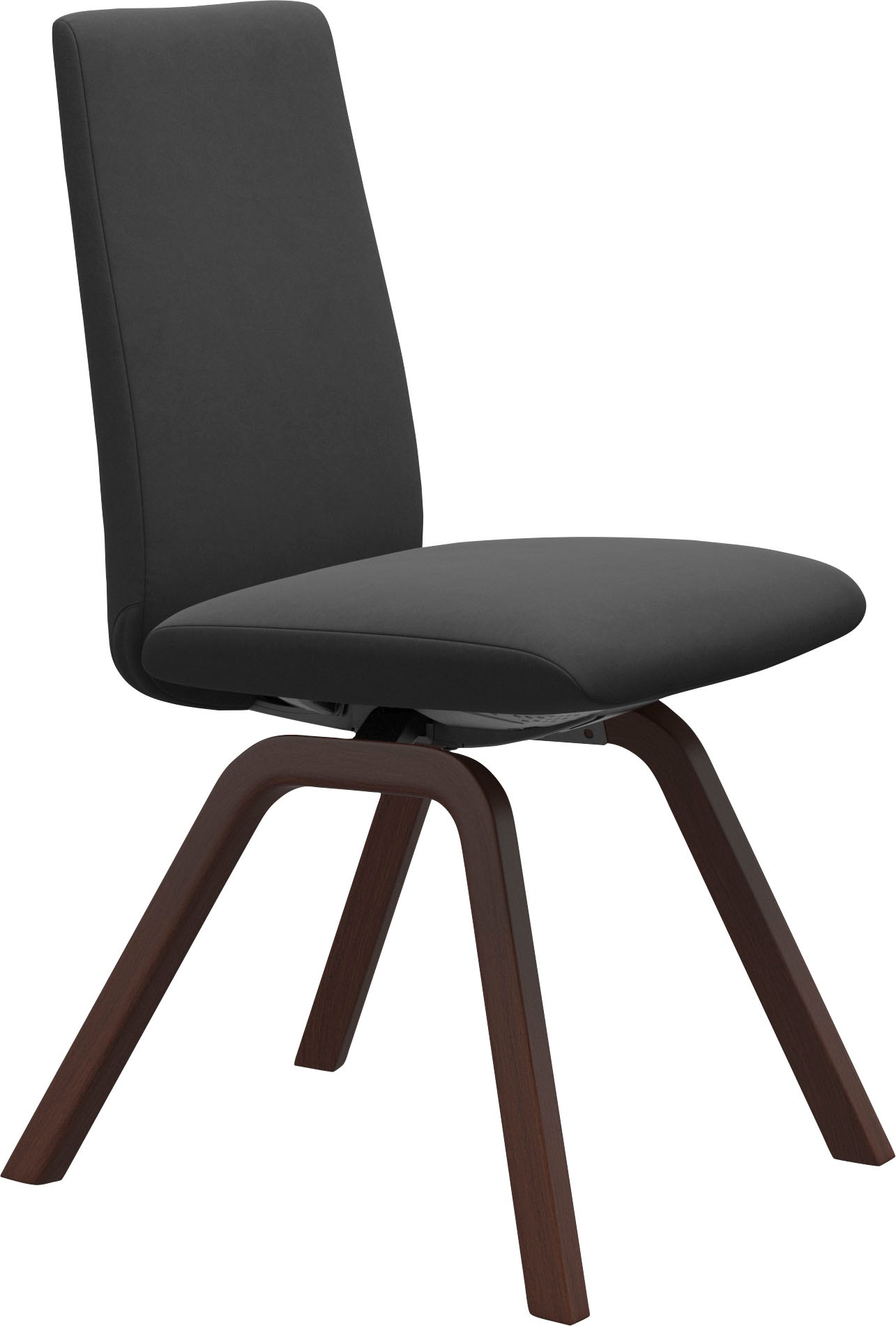 Stressless® Polsterstuhl »Laurel«, Microfaser DINAMICA, Low Back, Größe M, mit schräggestellten Beinen in Walnuss