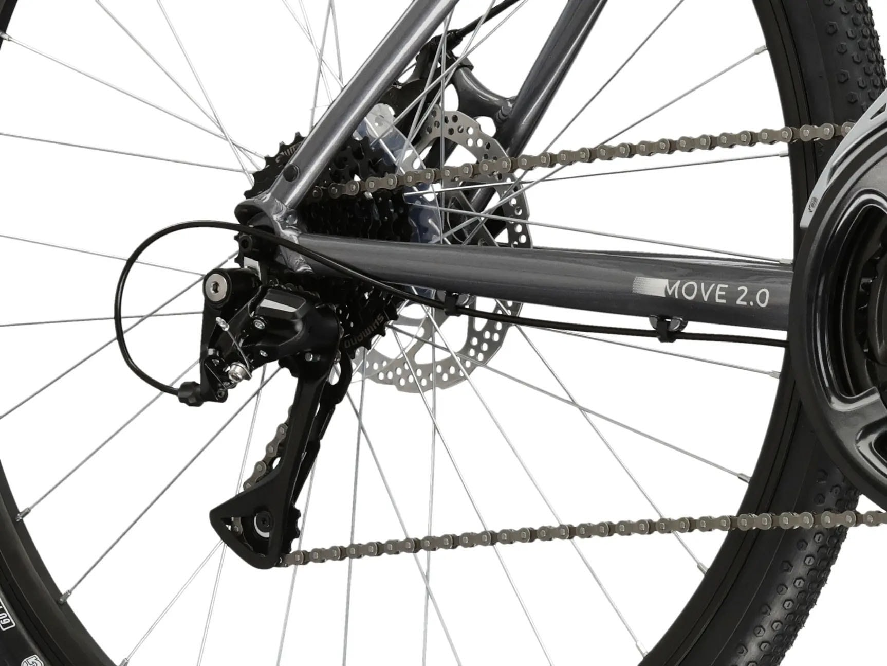 Kross Crossrad »Crossrad Damen 28" Move 2.0 grau 24 Gänge« 24 Gang Shimano ACERA M3020 Schaltwerk Kettenschaltung