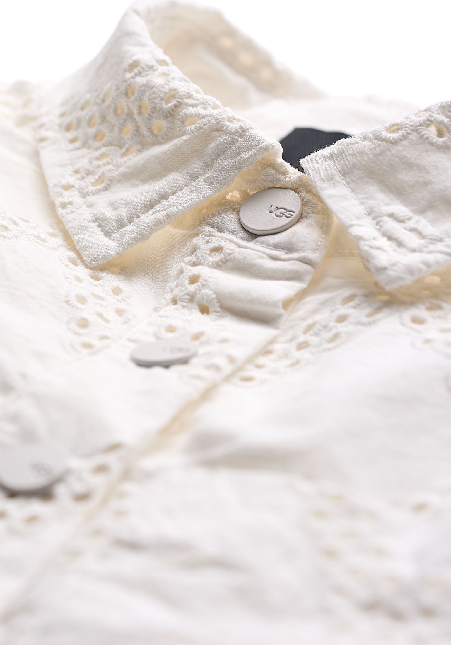 UGG Blusenkleid »Inya Dress UGGEyelet«, Mit Rundhalsausschnitt