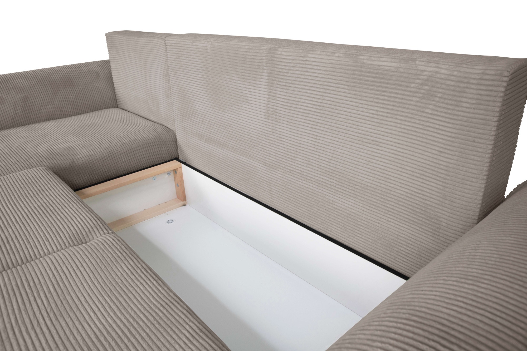 INOSIGN Ecksofa »BEATRICE optionale Schlafsofa mit Bettkasten, B/T/H: 265/170/86 cm«, L-Form, wahlweise auch mit Bettfunktion und Bettkasten