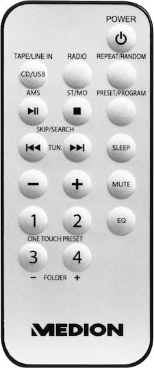 Medion® CD-Radiorecorder »LIFE® E65010«, (UKW mit RDS 6 W)