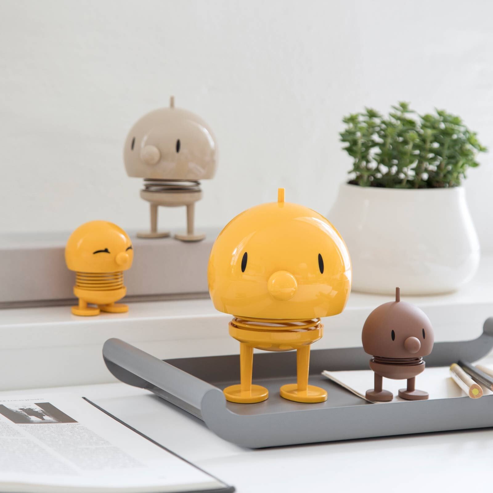 HOPTIMIST Dekofigur »Dekofigur Bumble L 15 cm gelb« günstig online kaufen