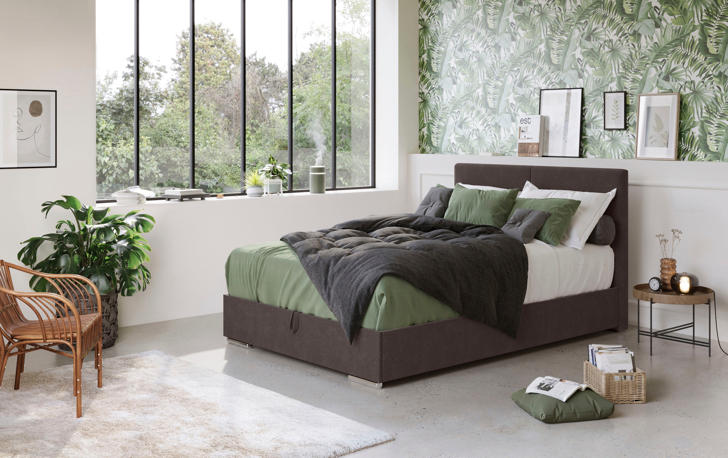 COTTA Boxbett »Tom«, mit Bettkasten, Topper und Zierkissen