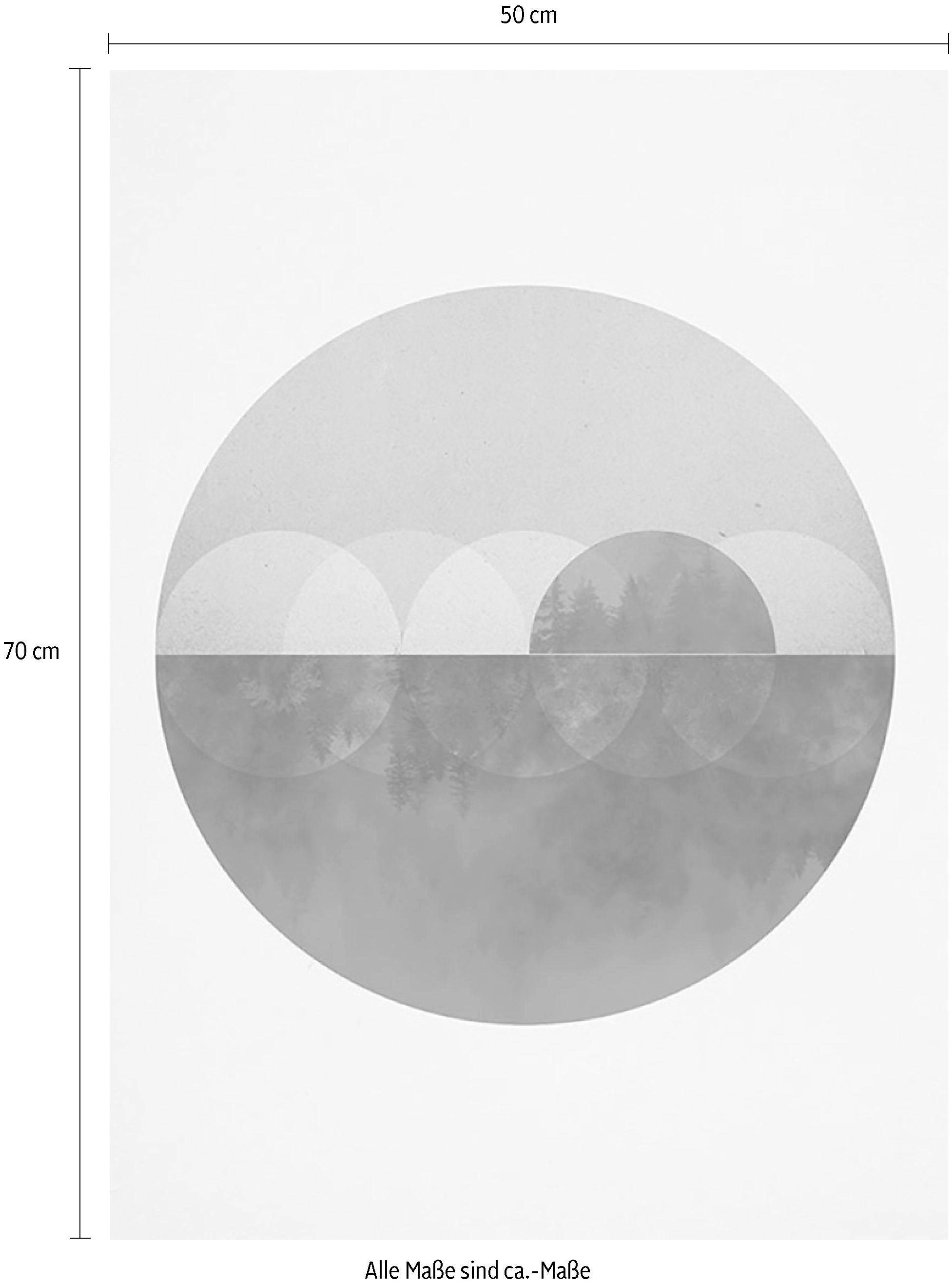 Komar Bild »Mirrors«, Abstrakt, (1 St.), Wandbild zur Dekoration - ohne Rahmen
