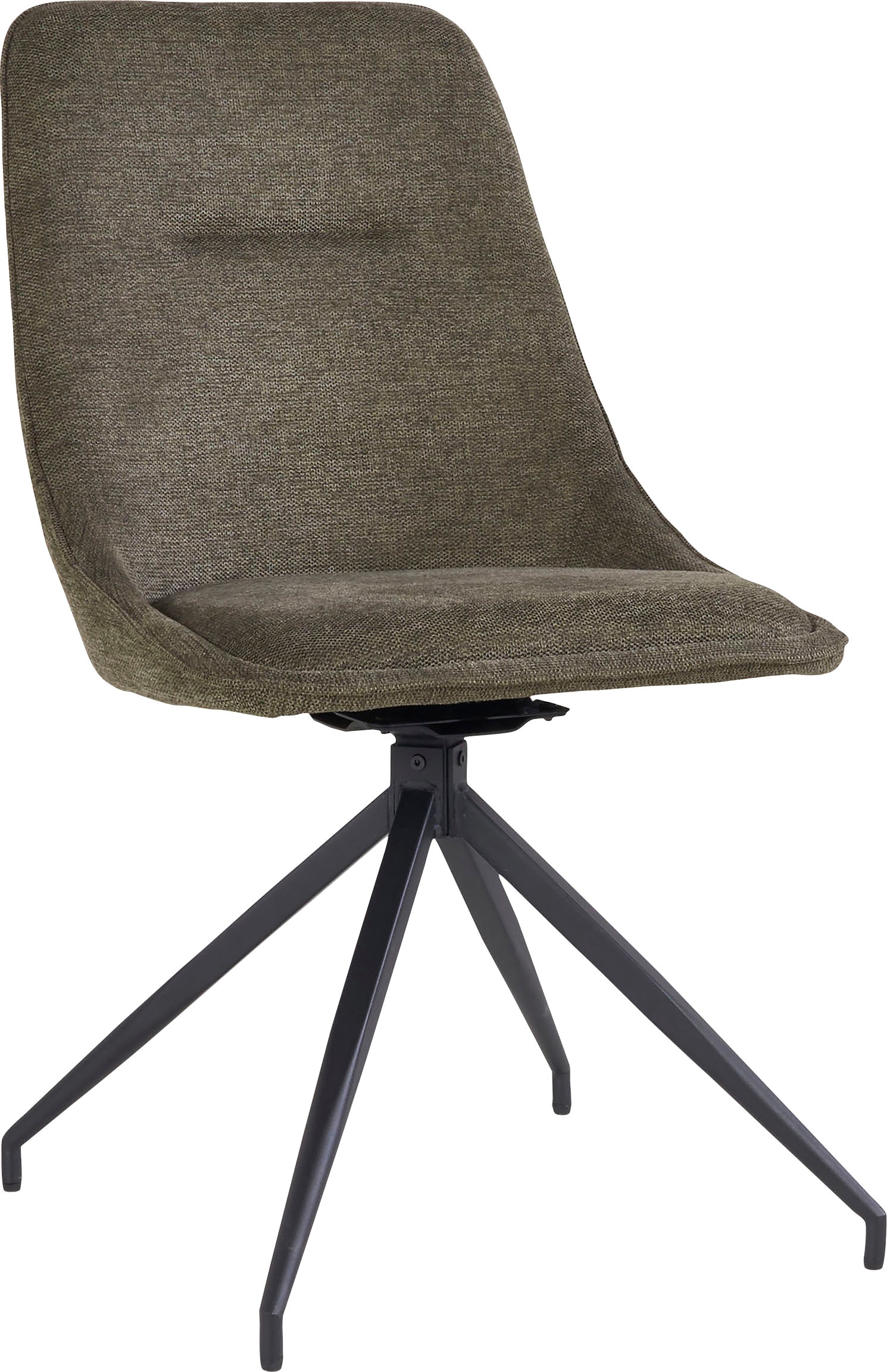 Homexperts Esszimmerstuhl, (Set), 2 St., Webstoff, Webstoff, Schwarz Eisenfüße, B 50 T 59 H 90 cm, Ohne Armlehne