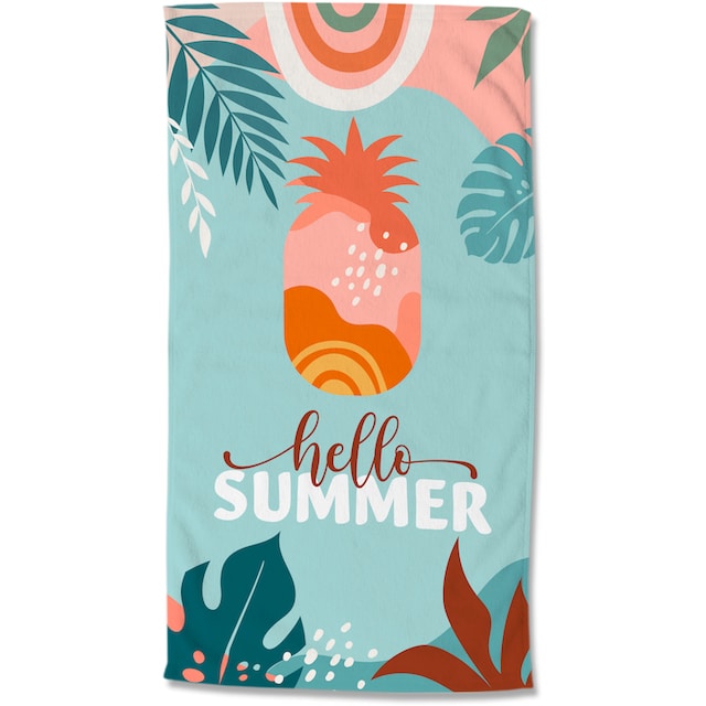 good morning Strandtuch »Hello summer«, (1 St.), schnell trocknet bequem  und schnell bestellen