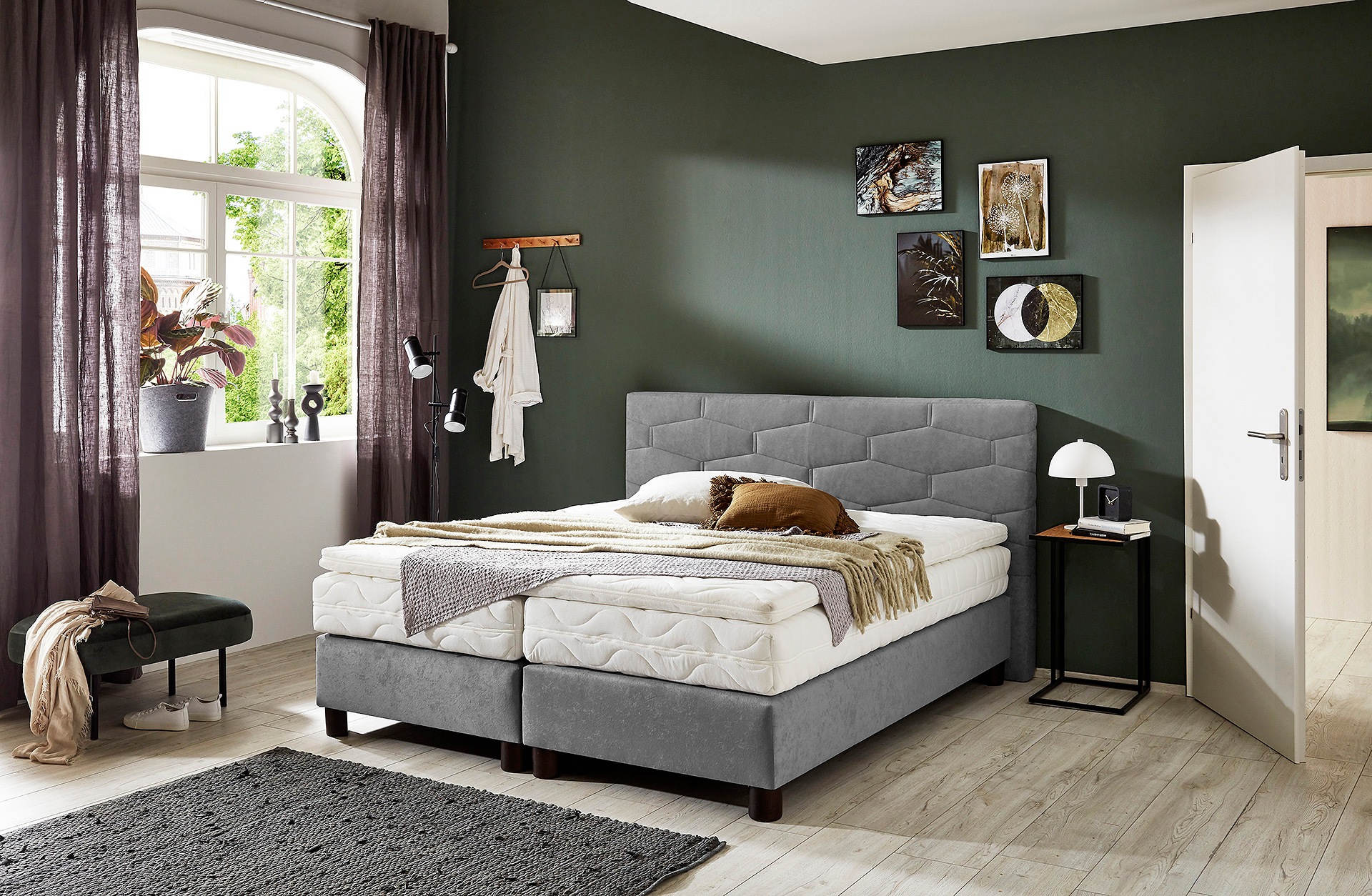 Westfalia Schlafkomfort Boxspringbett wahlweise mit Topper günstig online kaufen