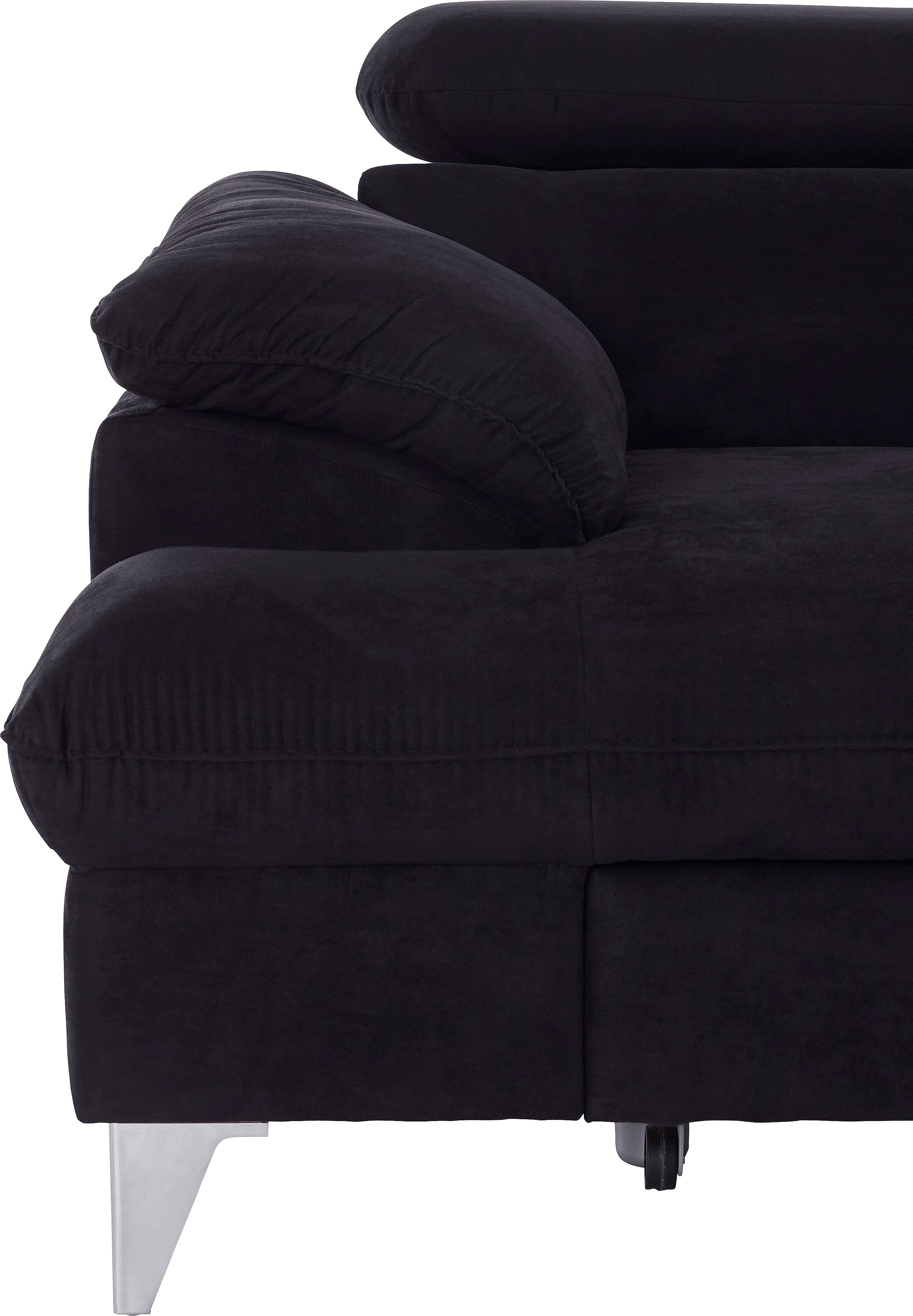COTTA Polstergarnitur »Caluso L-Form«, (2 tlg.), Set bestehend aus: Ecksofa mit Kopfteilverstellung & Hocker