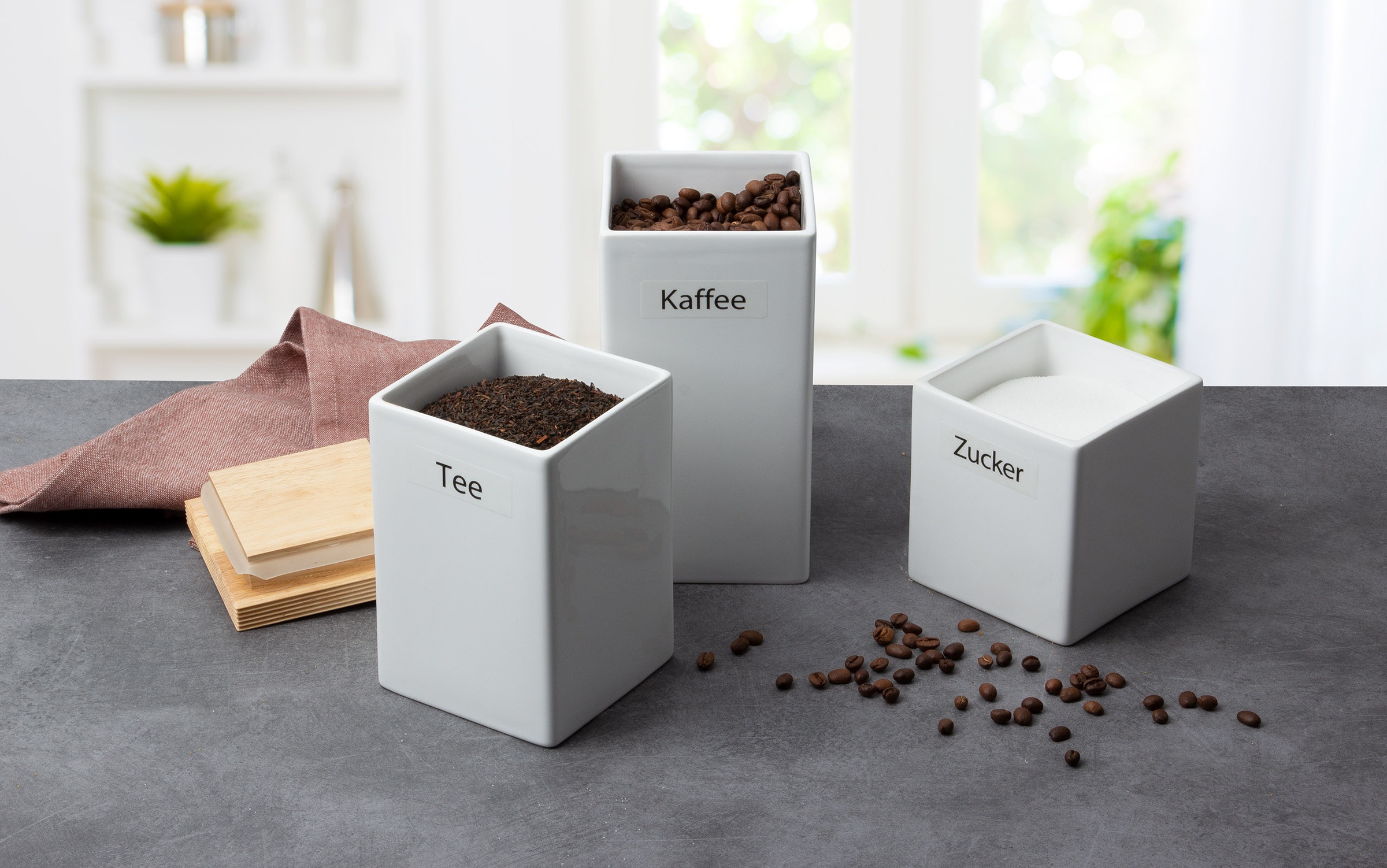 Continenta Vorratsdose, (1 tlg.), mit Holzdeckel, luftdichter Verschluss günstig online kaufen