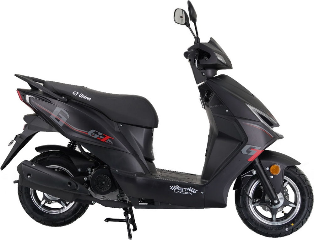 GT UNION Motorroller »Sonic X 45«, 49,6 cm³, 45 km/h, Euro 5, 3 PS, (Komplett-Set, 2 tlg.), Luftgekühlter Motor