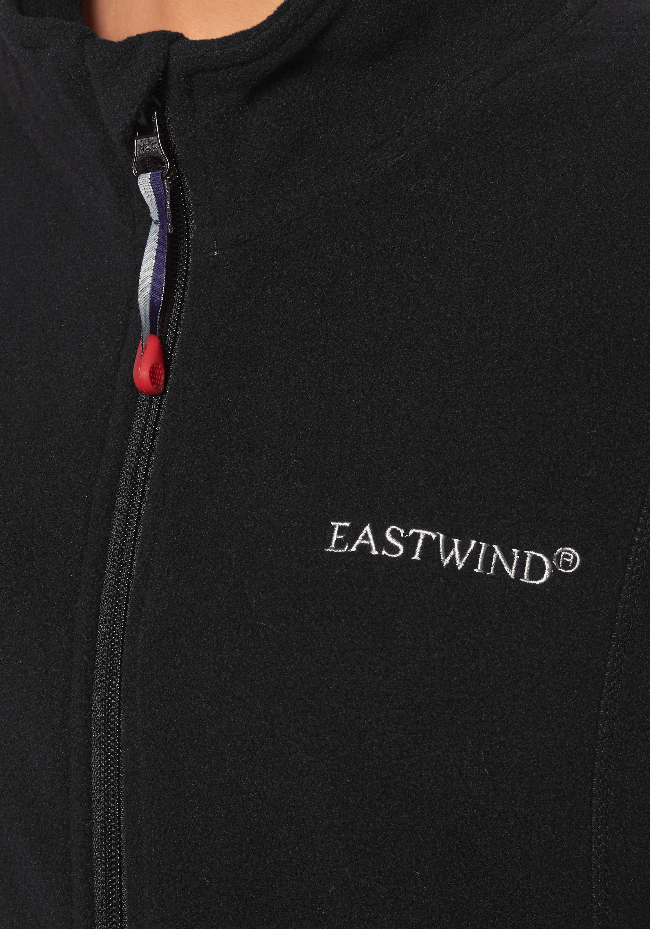 Eastwind Fleecejacke ohne Kapuze für kalte Tage,  aus 100% Polyester,  sportlicher Stil
