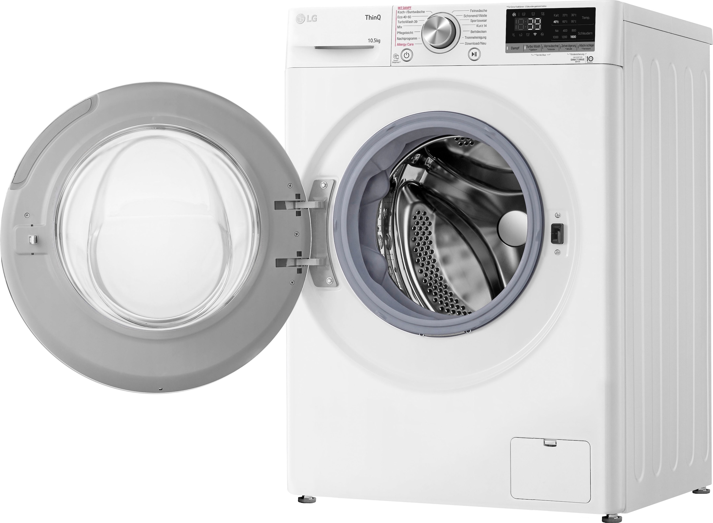 LG Waschmaschine »F6WV710P1«, F6WV710P1, 10,5 kg, 1600 U/min auf Rechnung  bestellen