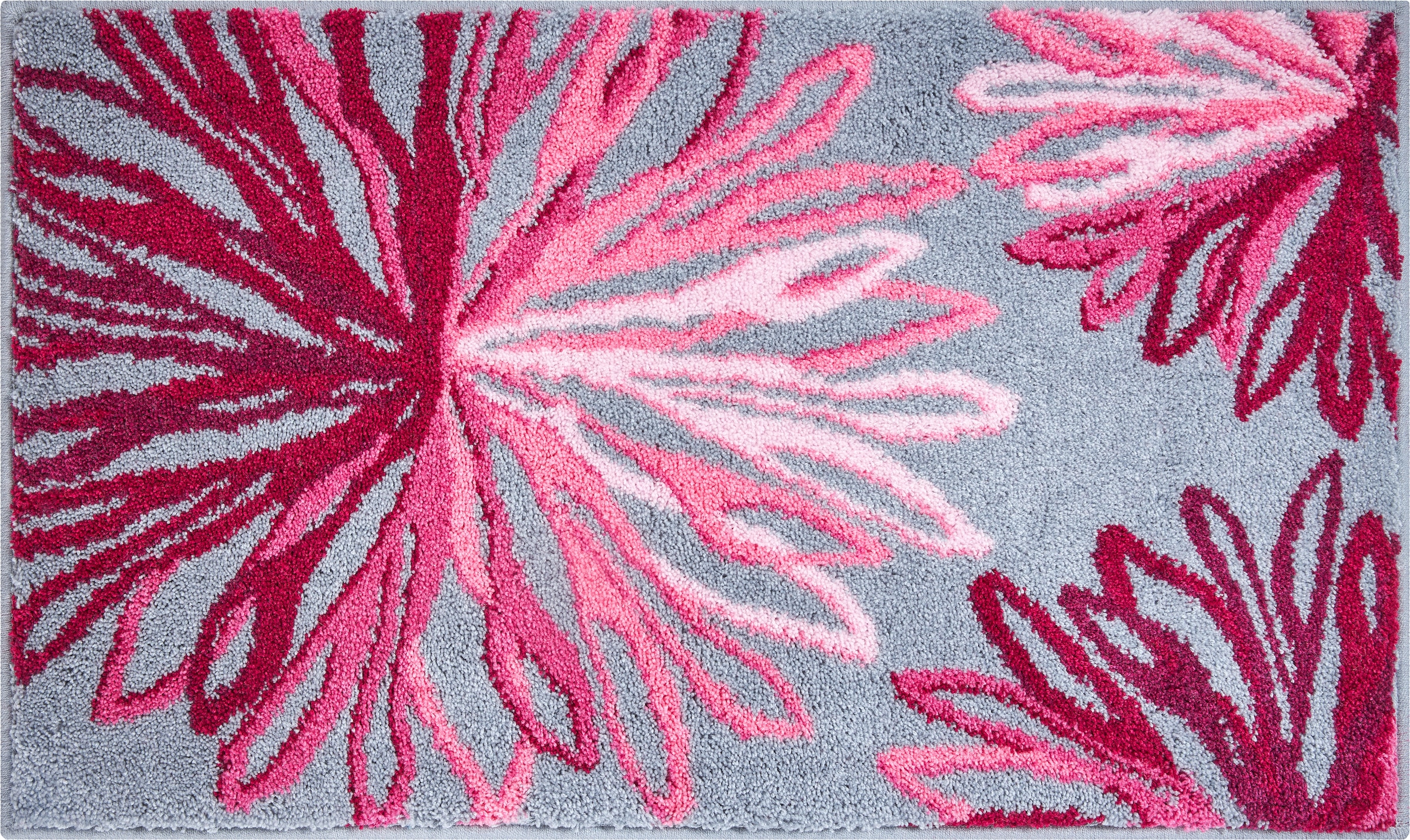Grund Badematte »Art«, rutschhemmend beschichtet, fußbodenheizungsgeeignet, florales Muster, elegante Badematte
