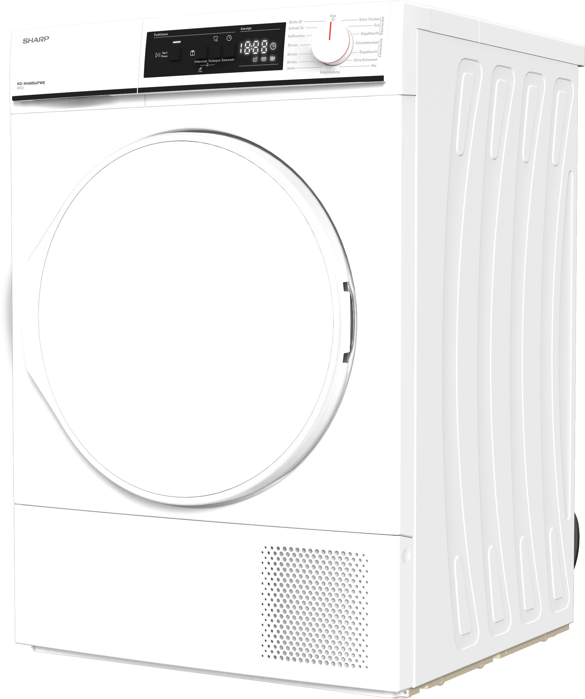 Sharp Wärmepumpentrockner »KD-NHA8S6PWE-DE«