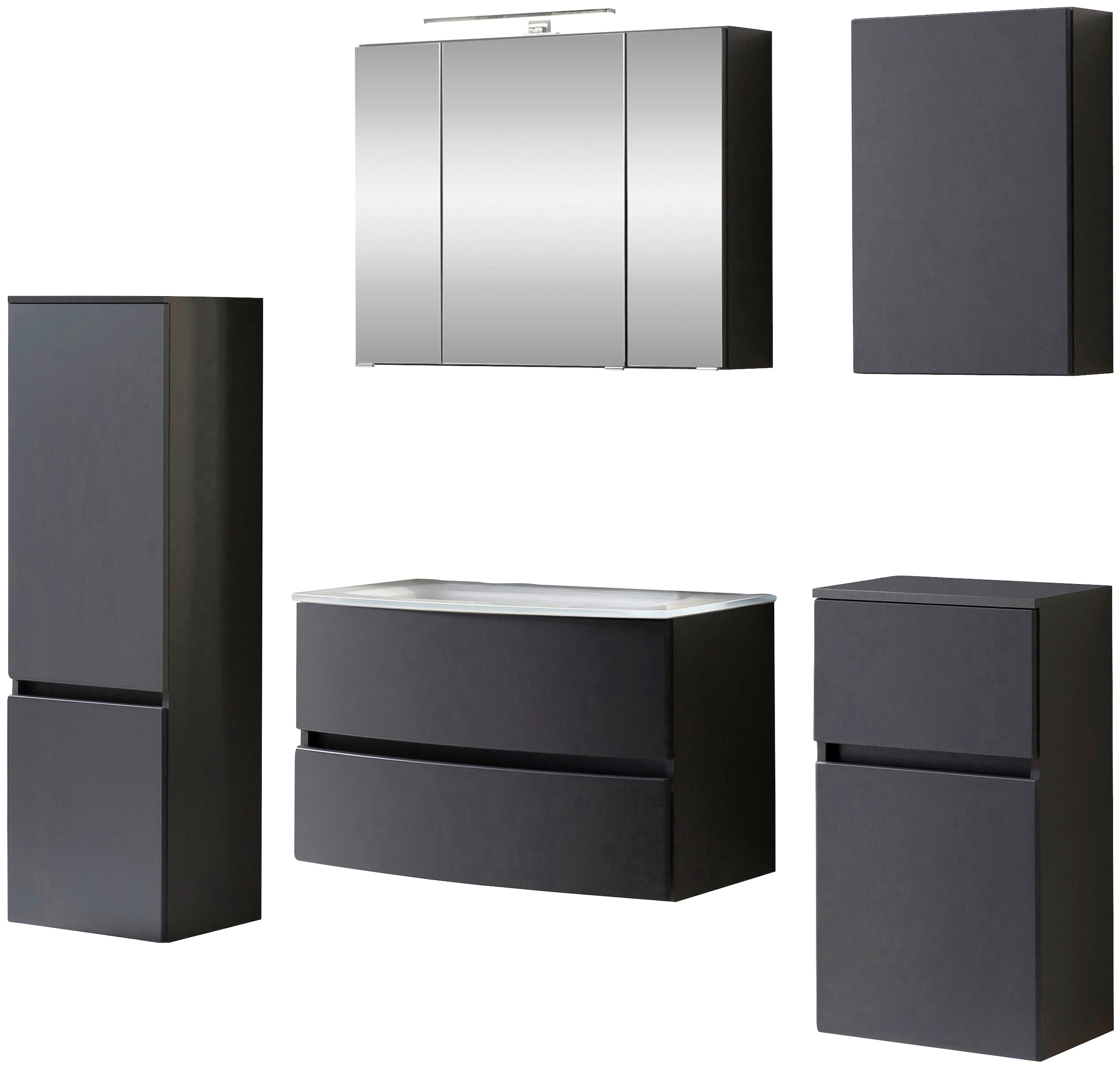 welltime Badezimmer-Set »Kaunas« Set, 5 Stk. tlg. günstig online kaufen