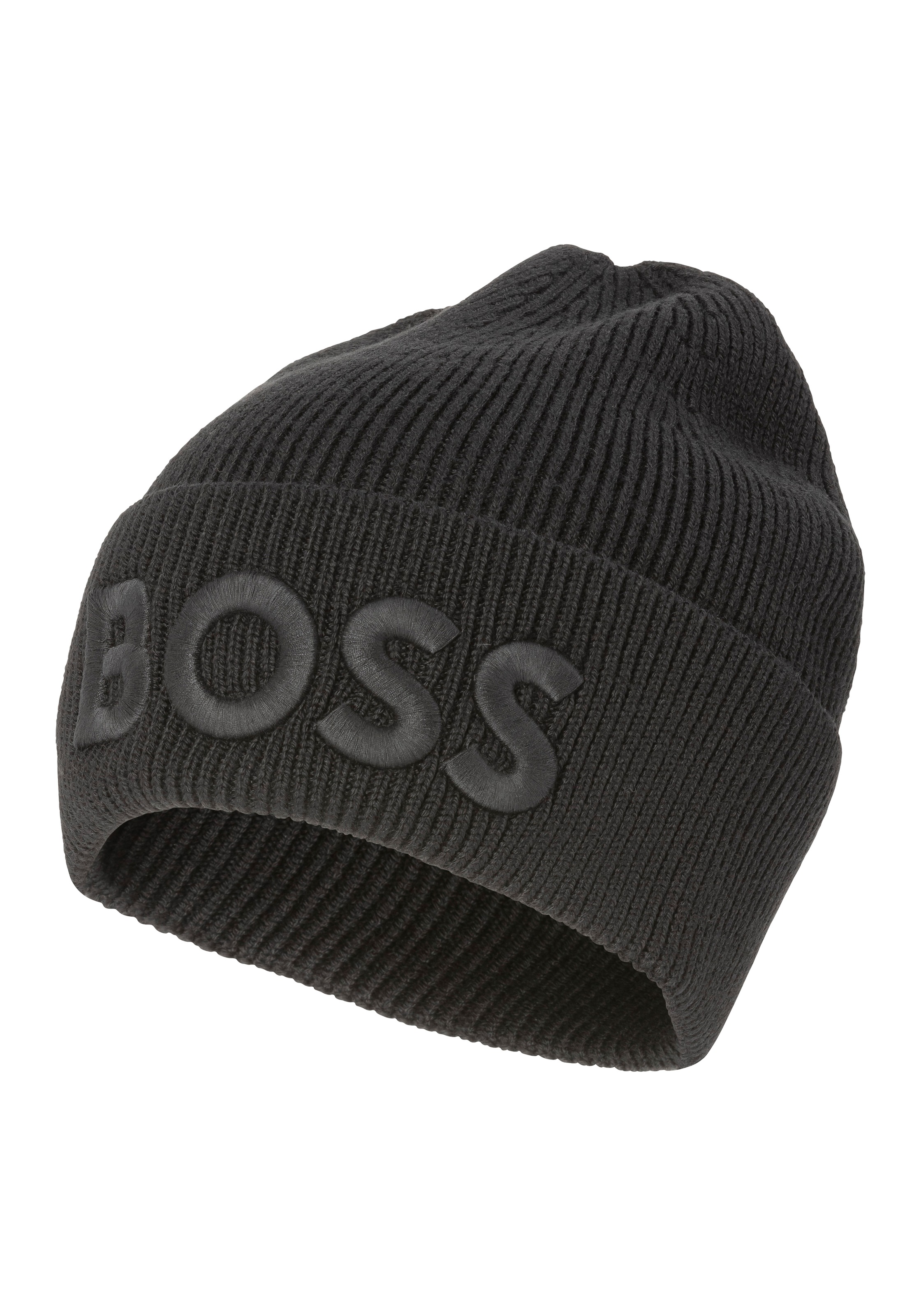 BOSS ORANGE Beanie »Afox« mit 3D Logostickerei Black 001