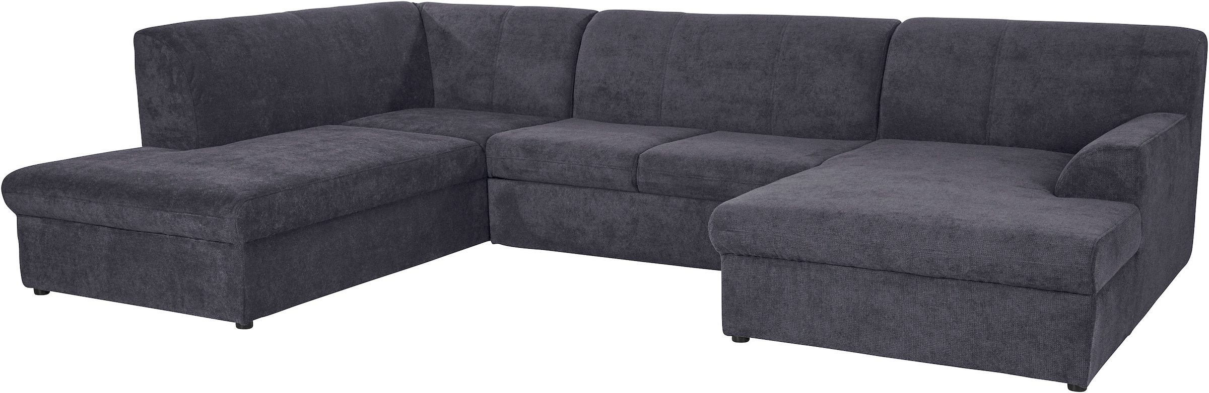 DOMO collection Wohnlandschaft »Topper, elegant und zeitlos, komfortabel, U-Form«, wahlweise mit Bettfunktion