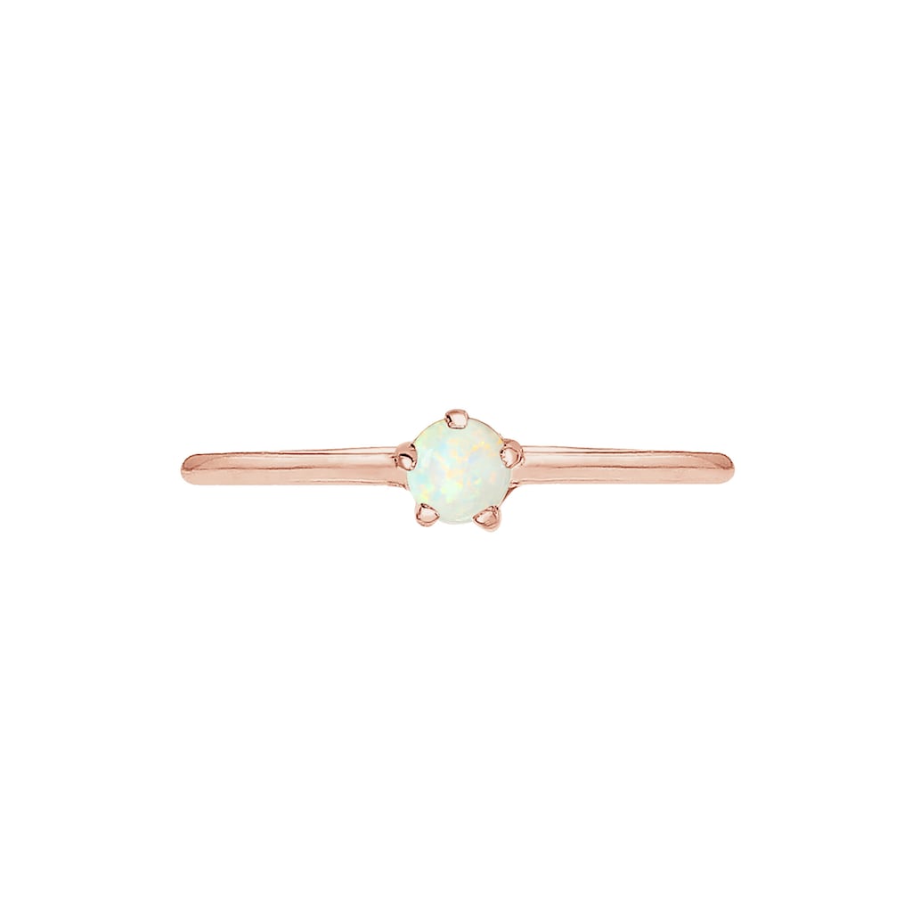 Elli Fingerring »Silberring mit synth. Opal rund 925er Silber«