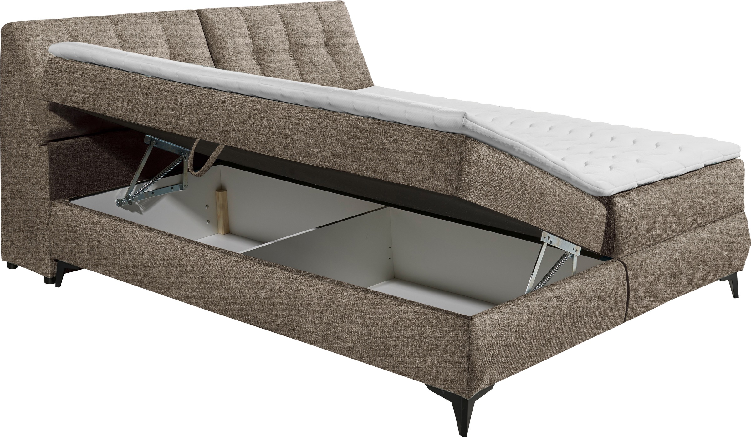 ED EXCITING DESIGN Boxbett »Atlantis«, mit Bettkasten und Stauraum im Kopfteil