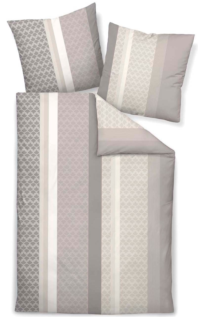 Janine Bettwäsche »Svenn« 2 Stk. tlg. in Gr. 135x200, 100% Baumwolle, grafisches Motiv, tolle Qualität