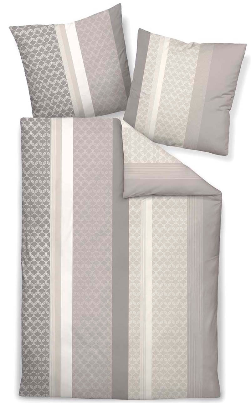 Janine Bettwäsche »Svenn« 2 Stk. tlg. in Gr. 135x200, 100% Baumwolle, grafi günstig online kaufen