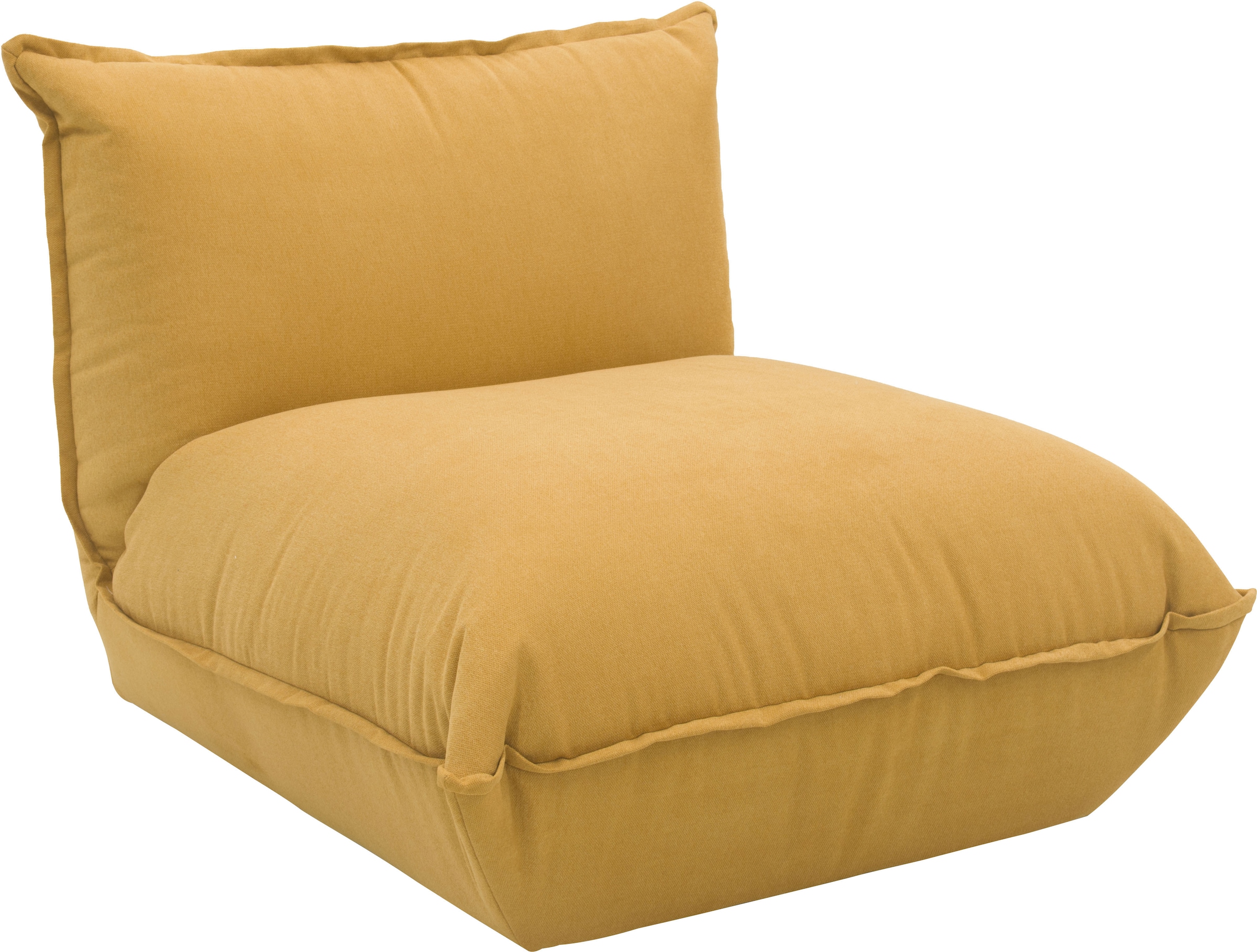 DOMO collection Sessel »Nantes Loungesessel, Wohlfühlsessel mit 360° Drehfunktion« hochwertig gepolstert mit Federkern, Struktur weich, mango