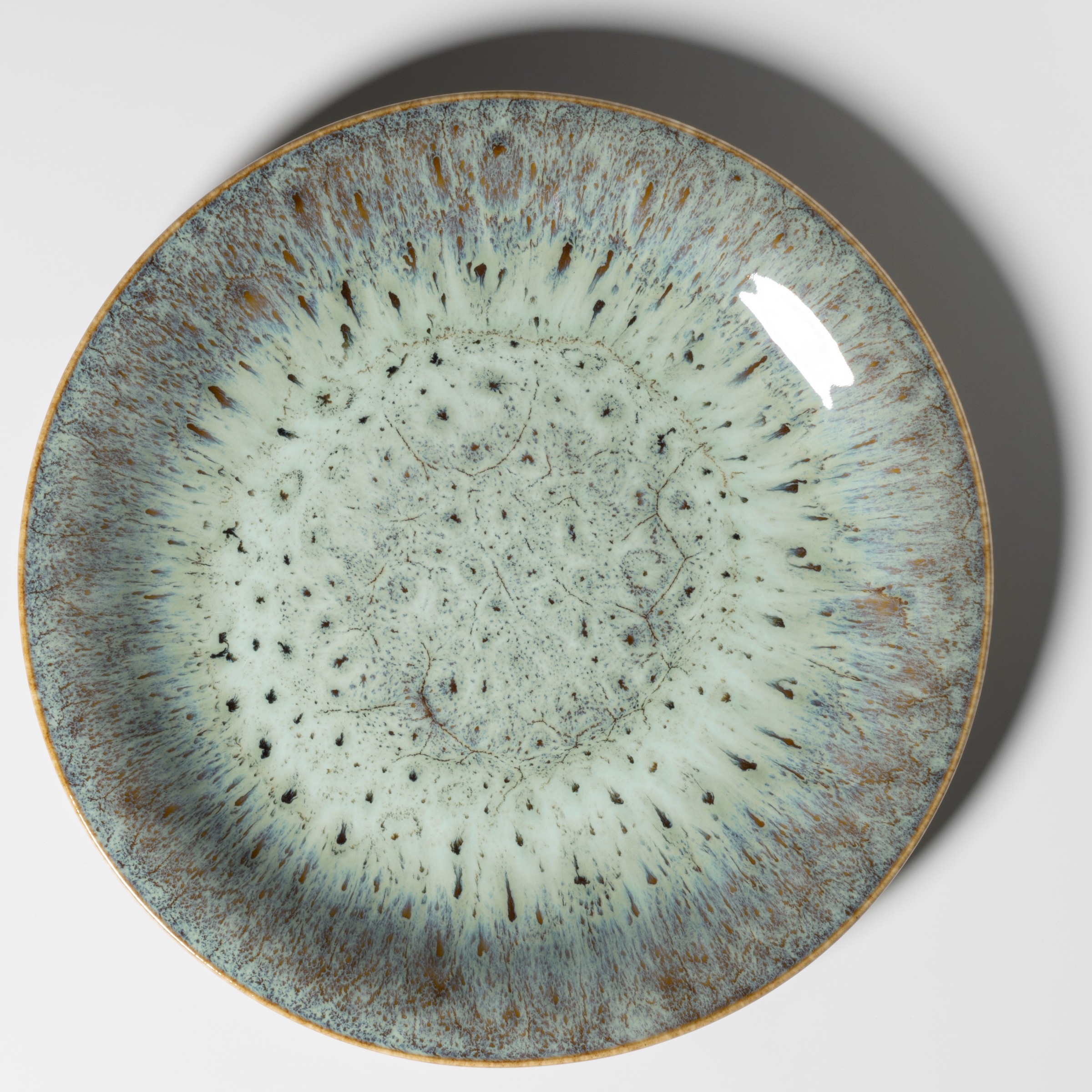 gipfelstück Speiseteller »Flussufer«, (Set, 4 St.), Reaktivglasur, außergewöhnlicher, visueller Farbverlauf, Ø 26,5 cm