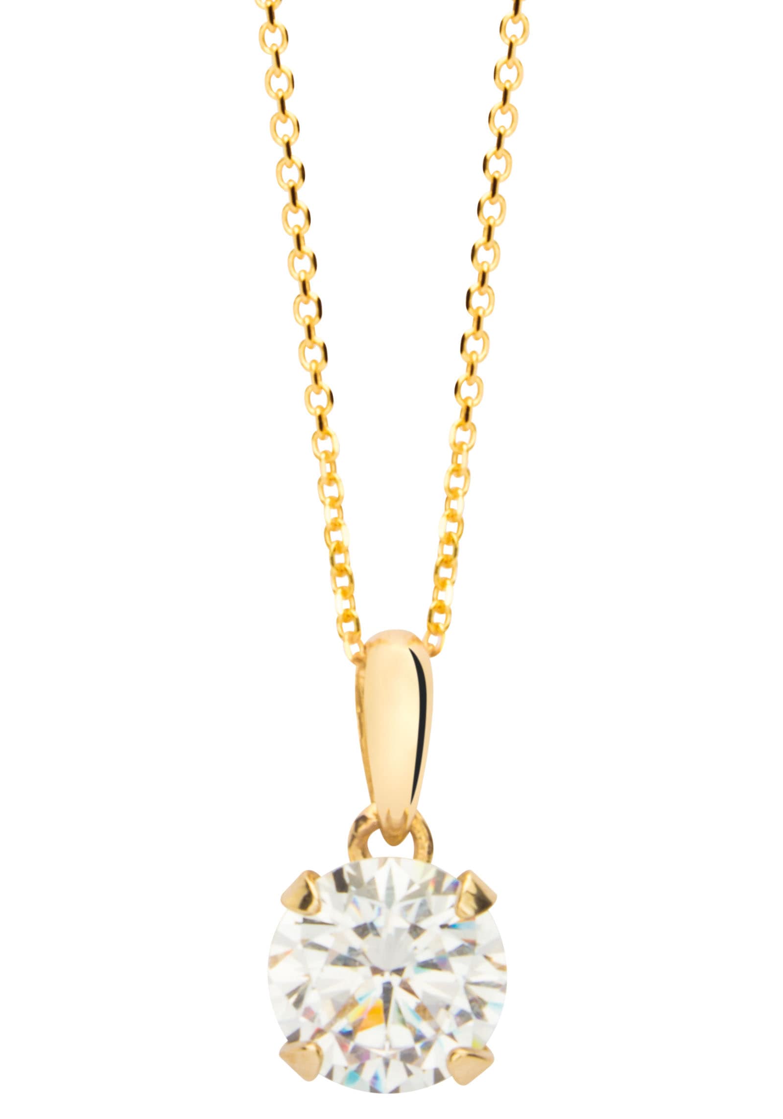 NANA KAY Kette mit Anhänger »Gold, FG100S«, mit Zirkonia (synth.)