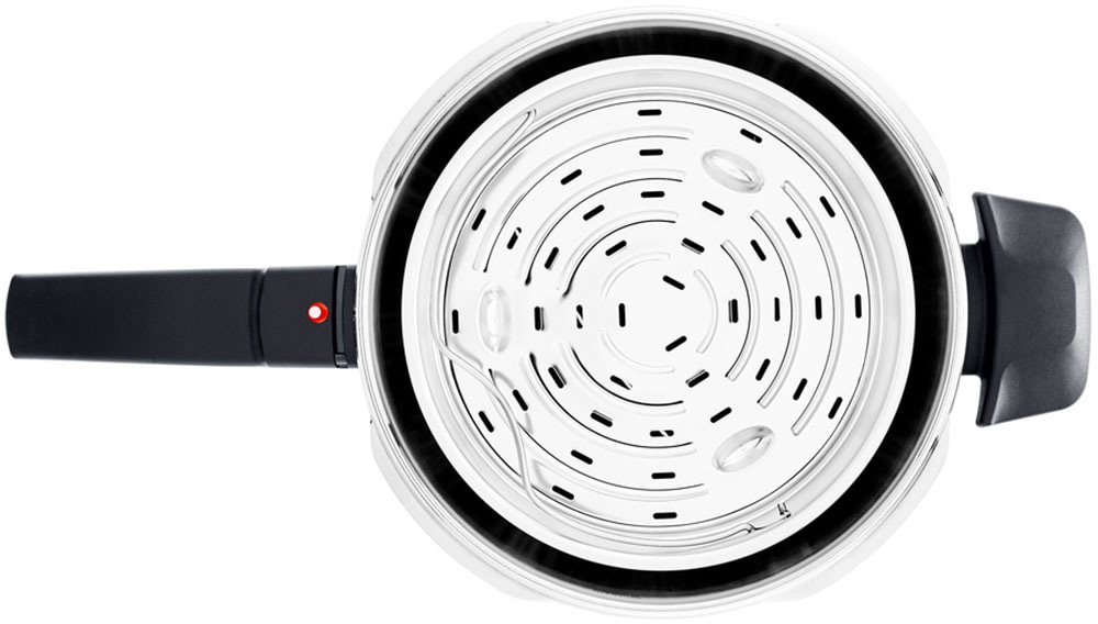 Fissler Schnellkochtopf »vitavit® premium Edelstahl Schnellkochtopf 4,5 L, Ø 22 cm«, Edelstahl 18/10, (3 tlg.), Verriegelungsanzeige, Einstellbares Abdampfen, Einstellbare Kochstufen