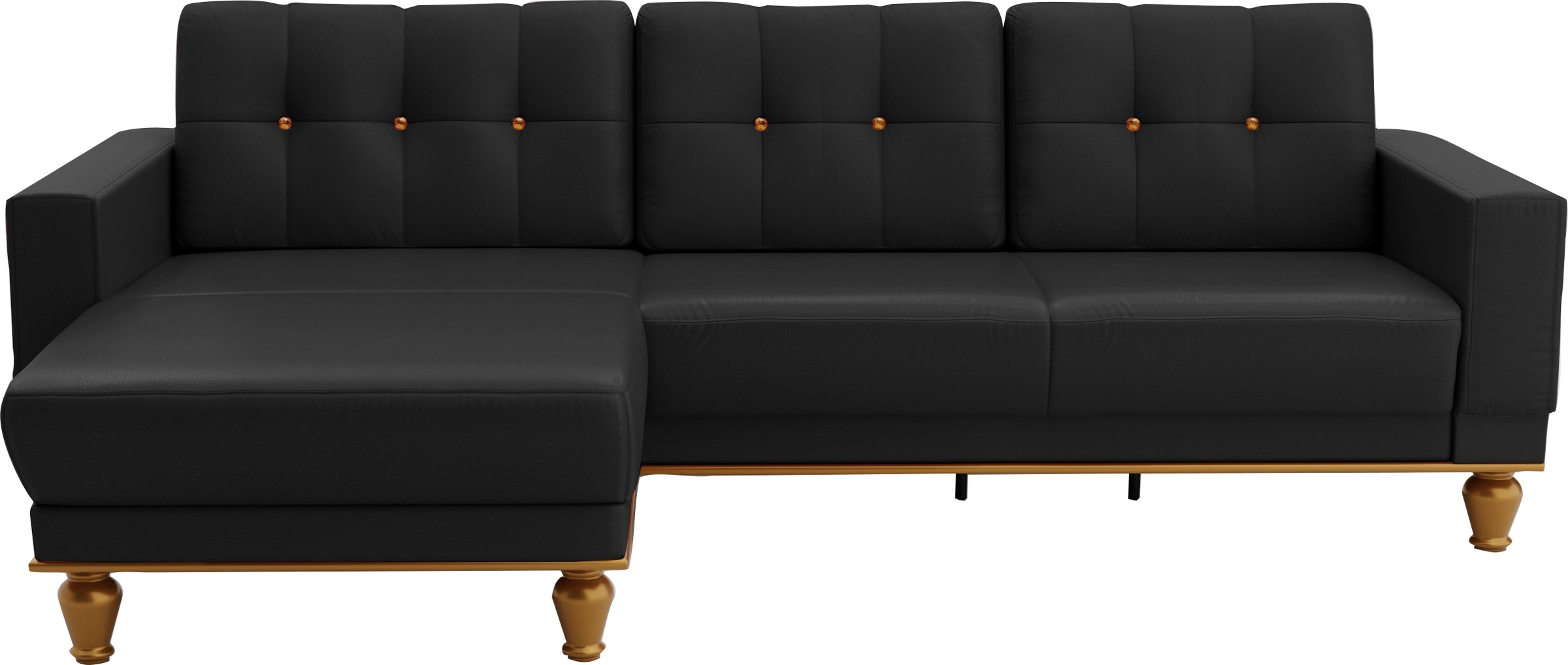 sit&more Ecksofa »Orient 5 L-Form«, mit Strass-Stein, wahlweise mit Bettfun günstig online kaufen