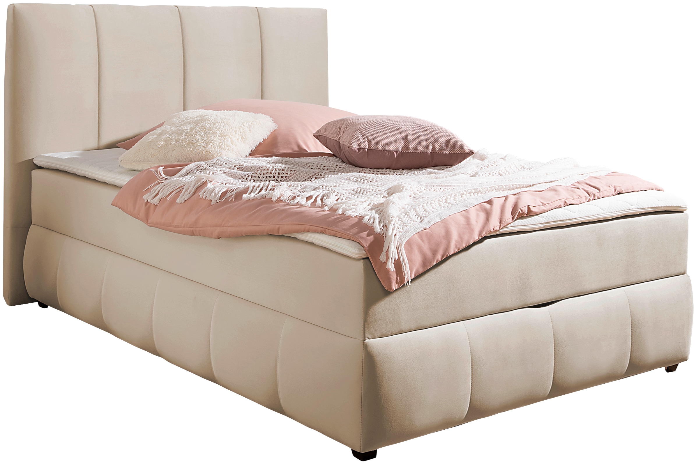 INOSIGN Boxbett »Hartley«, Inkl. Bettkasten & Topper, wählbar in H2, H3 o. H4