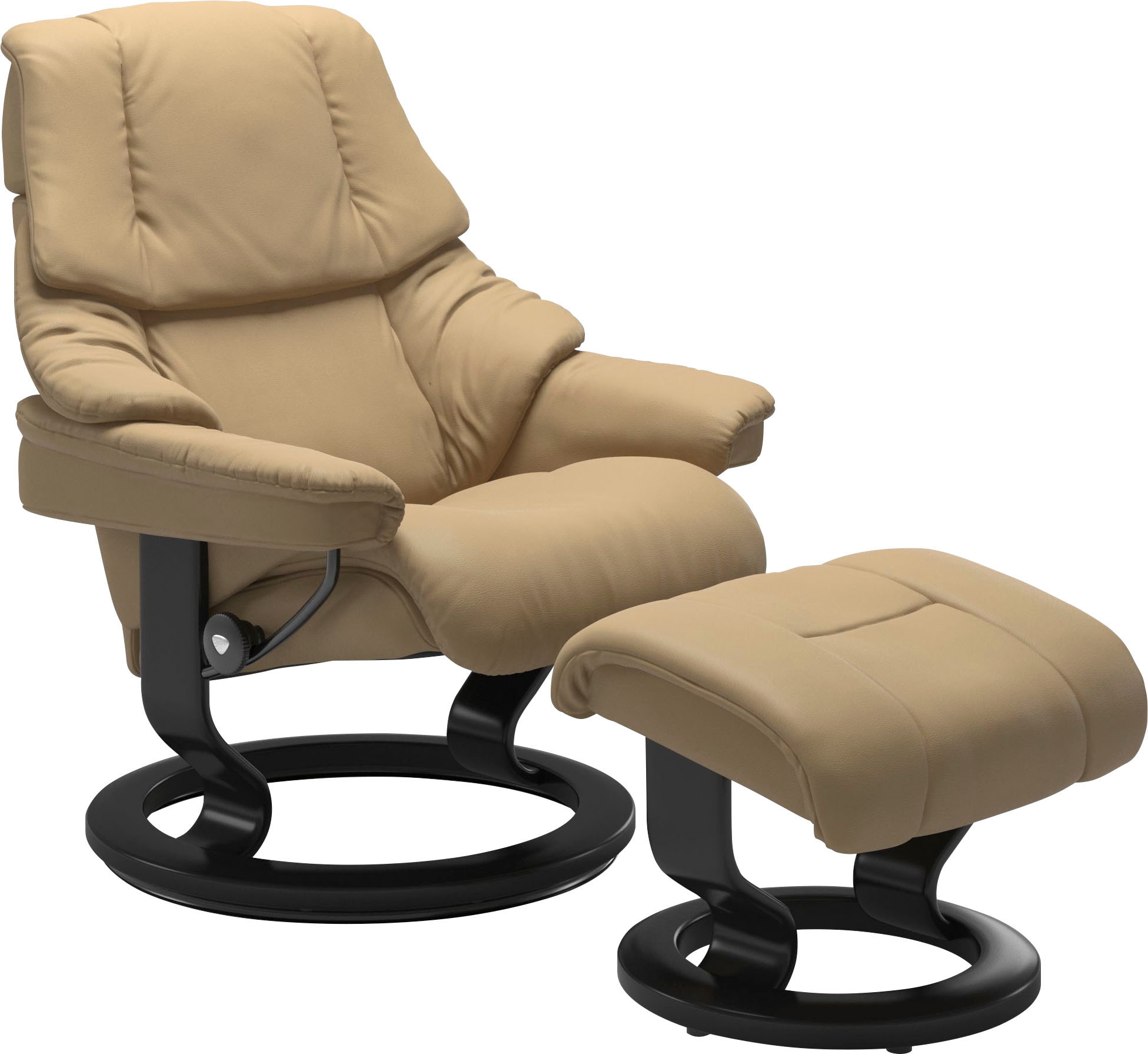 Stressless® Relaxsessel-Set »Reno«, mit Hocker, mit Classic Base, Größe S, M & L, Gestell Schwarz