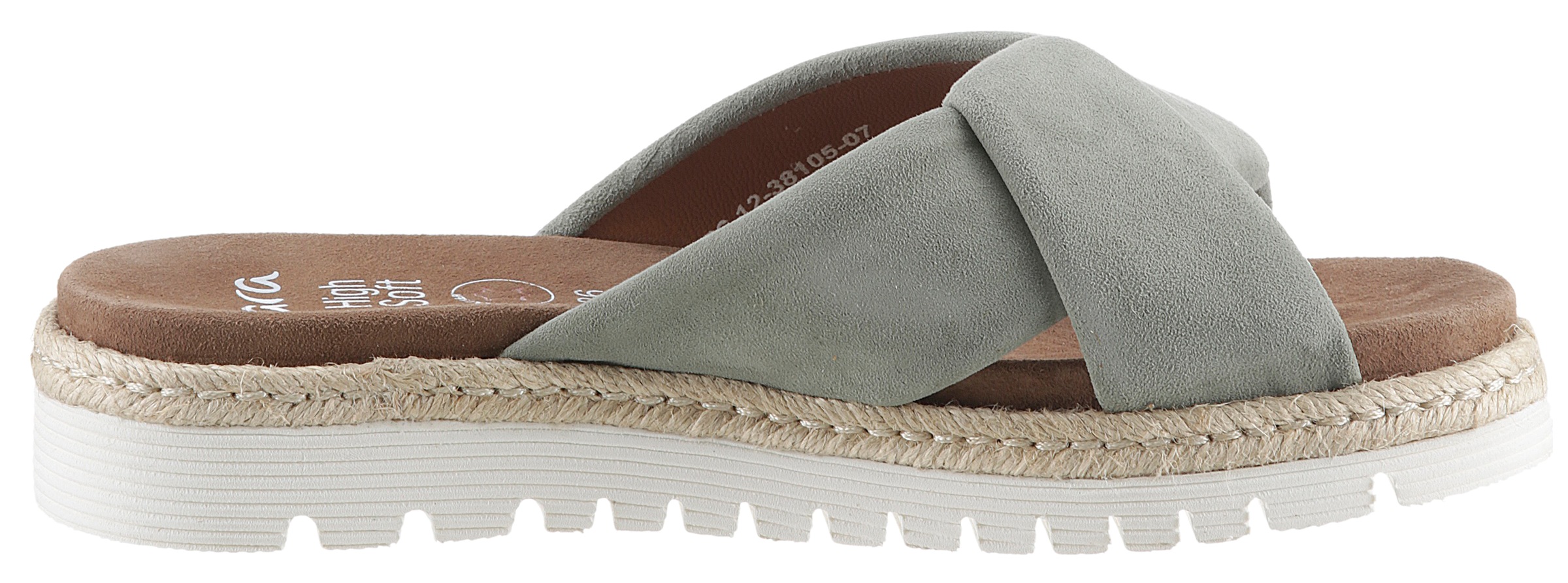 Ara Pantolette »JAMAIKA«, Plateau, Sommerschuh, Schlappen in bequemer Schuhweite G (= weit)