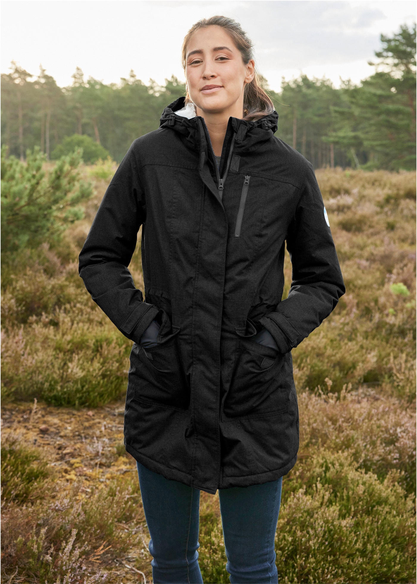 bonprix Funktionsparka »wasserdichte Funktions-Parka mit Teddyfleece in der Kapuze« mit Kapuze wasserdichte Funktions-Parka mit Teddyfleece in der Kapuze