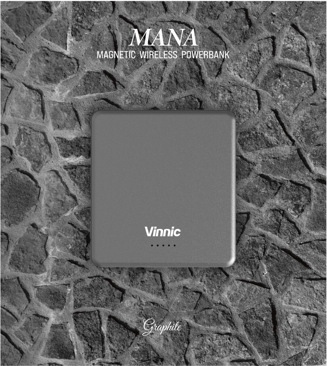 Vinnic Powerbank »MANA Magnetic Wireless Powerbank 8.000mAh«, Vinnic MANA Magnetic Wireless Powerbank 8.000mAh,blue
