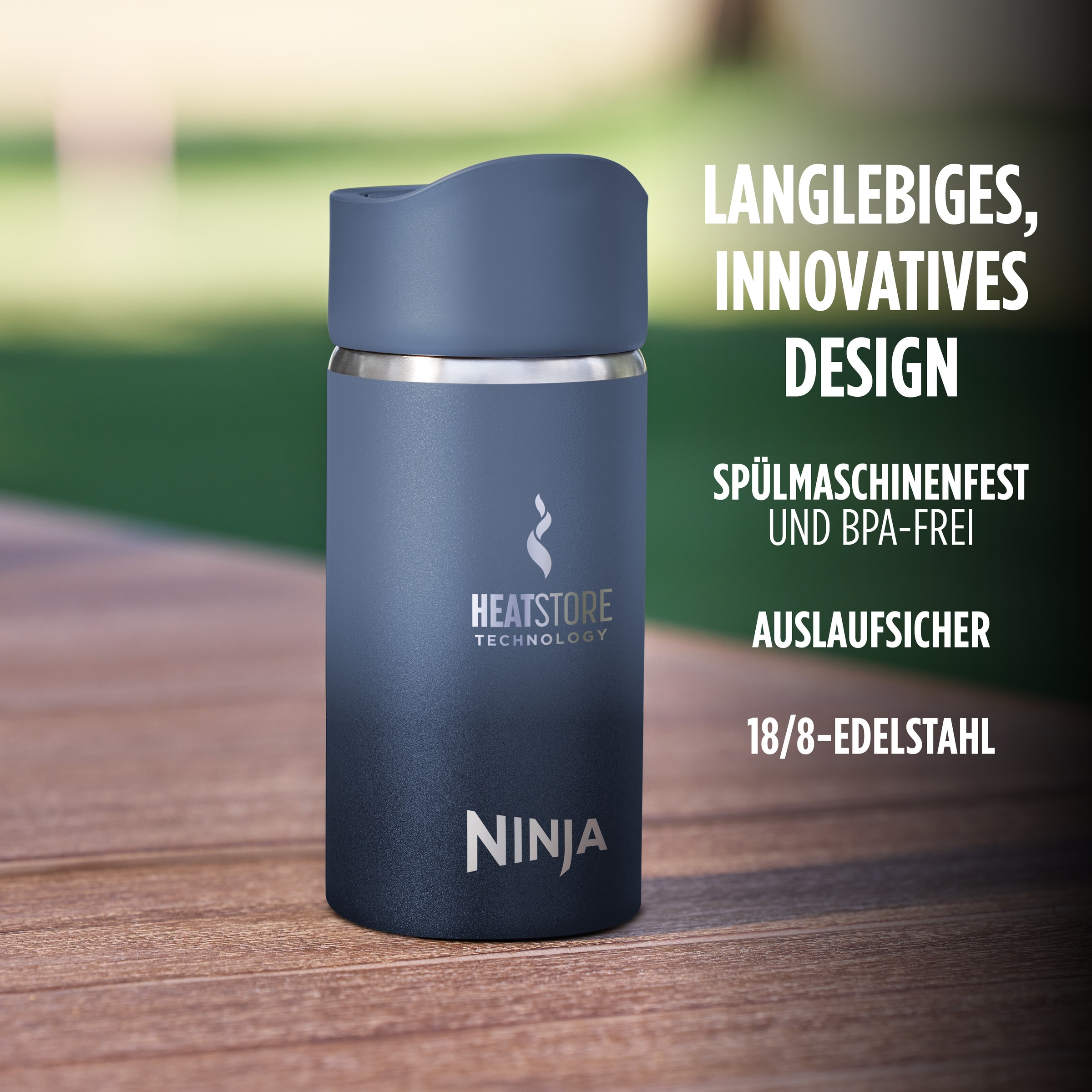 NINJA Isolierflasche »Ninja Sip Perfect Reisebecher - 300 ml DW1203EUU / 400 ml DW1603EUU«, Kontrollierte Wärme für den perfekten Schluck, jedes Mal