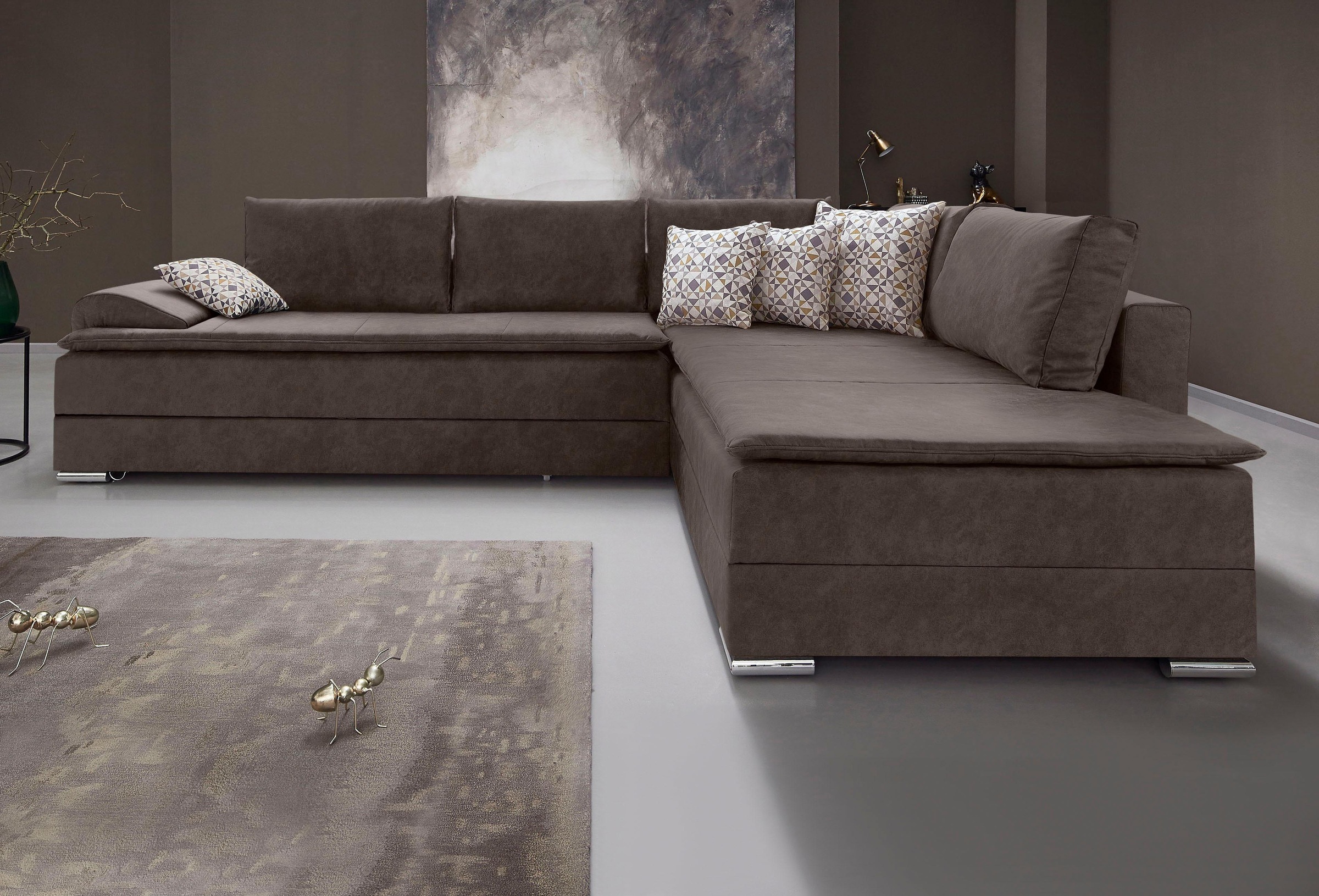 INOSIGN Ecksofa »Boxspringbett Night & Day L-Form mit Dauer-Schlaffunktion günstig online kaufen
