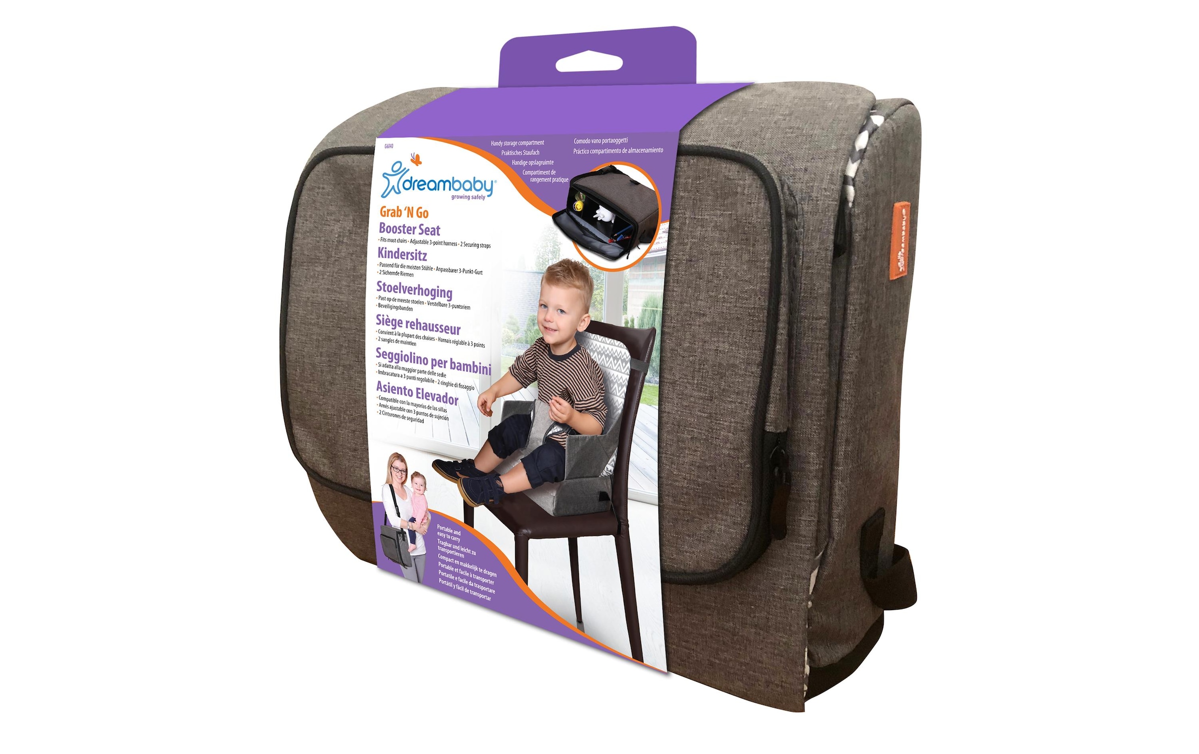 Dreambaby Kindersitzerhöhung »für Stuhl Grau/Weiss«