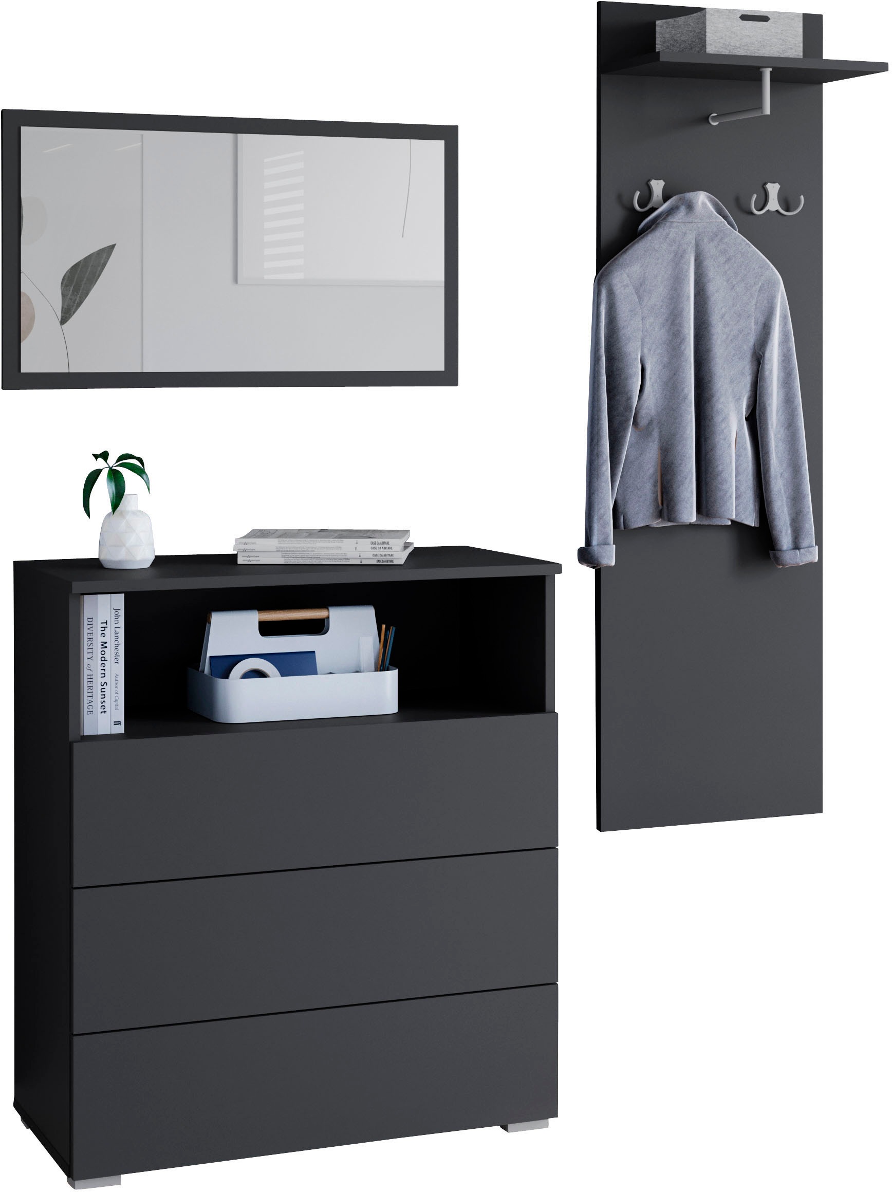 INOSIGN Garderoben-Set »PARIS/ TOKYO«, (Komplett-Set, 3 St.), Garderoben- S günstig online kaufen