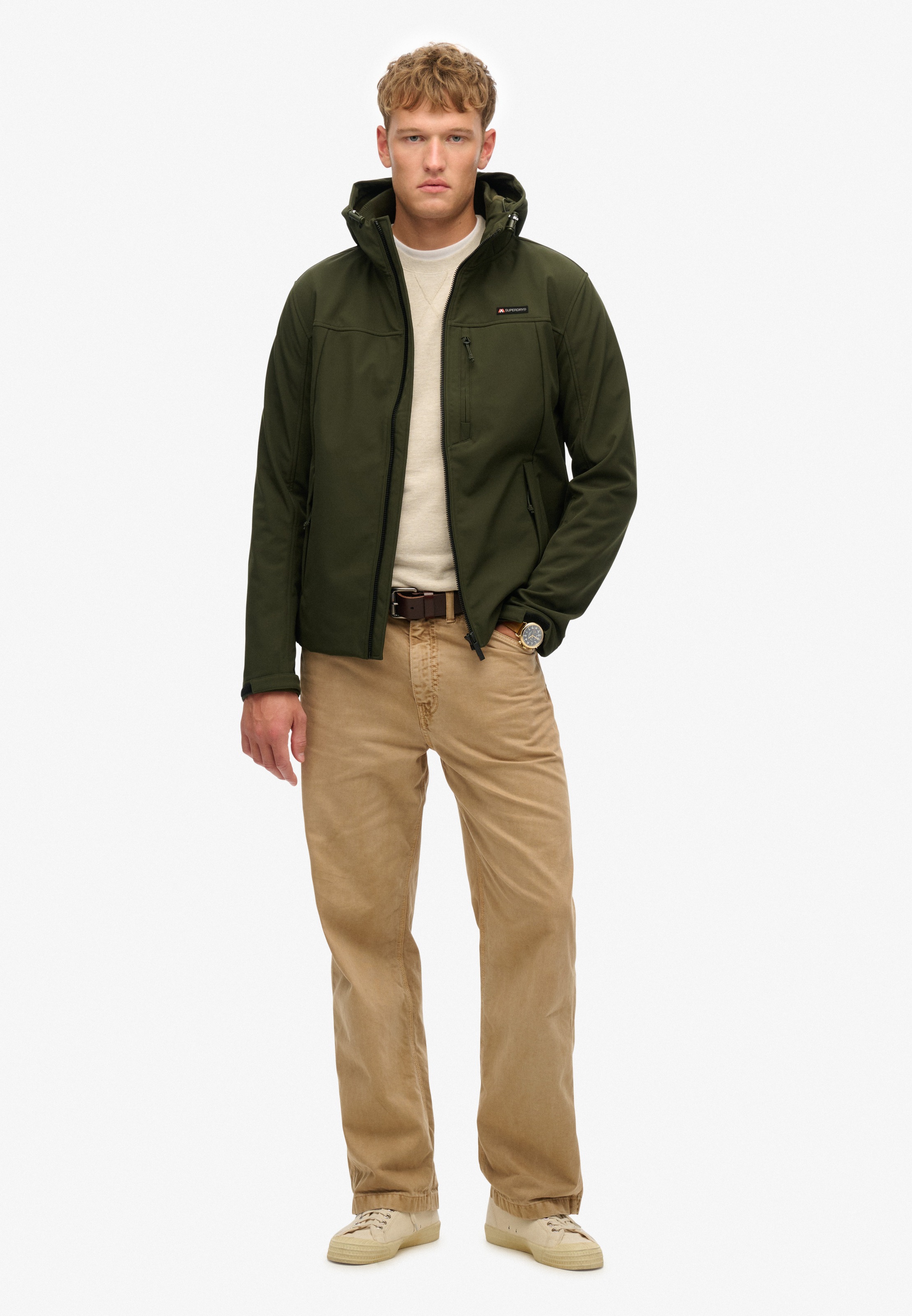 Superdry Outdoorjacke »HOODED SOFT SHELL TREKKER JKT« mit Kapuze