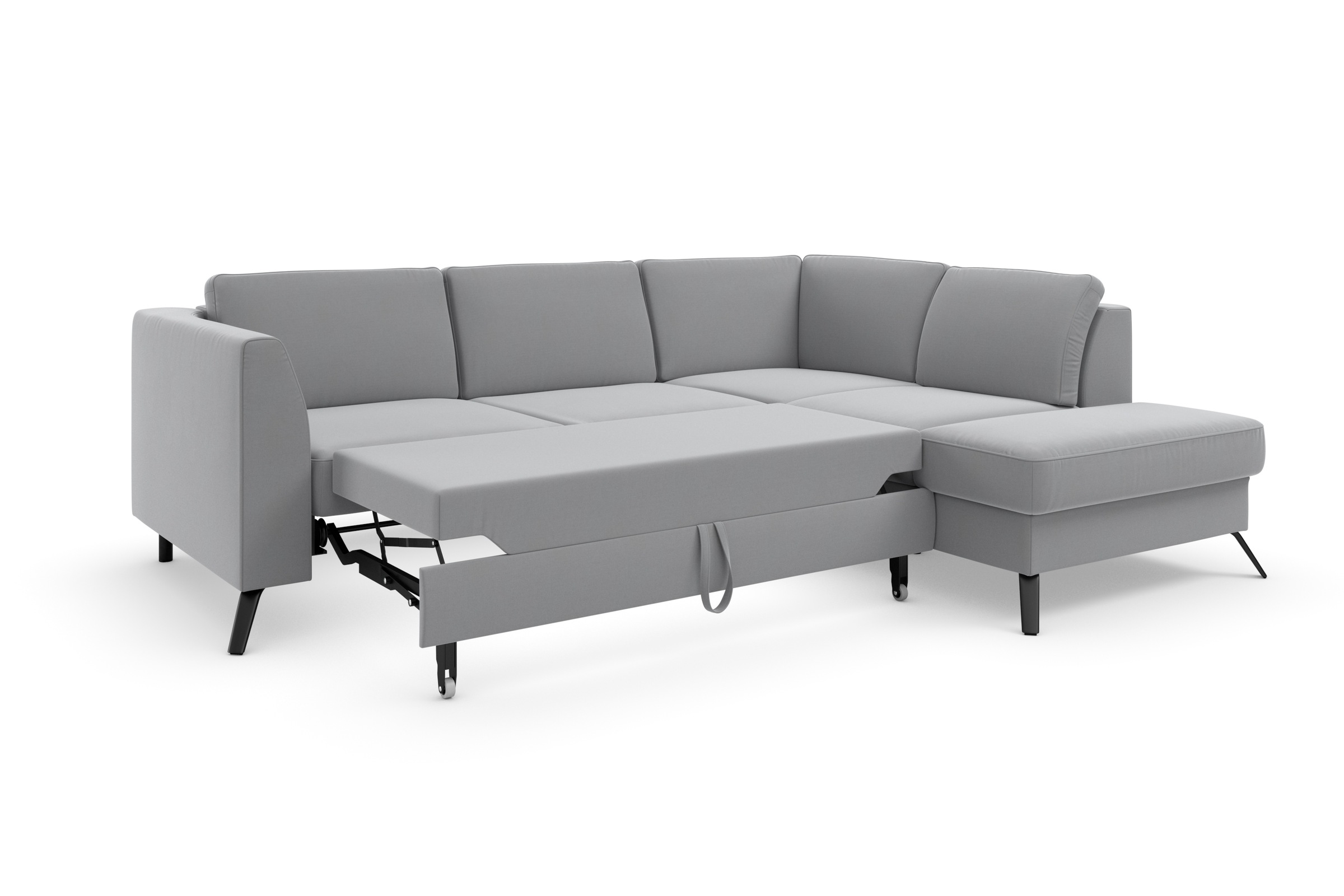 sit&more Ecksofa »Olsen L-Form«, inklusive Sitztiefenverstellung, wahlweise mit Bettfunktion, 15cm hoch