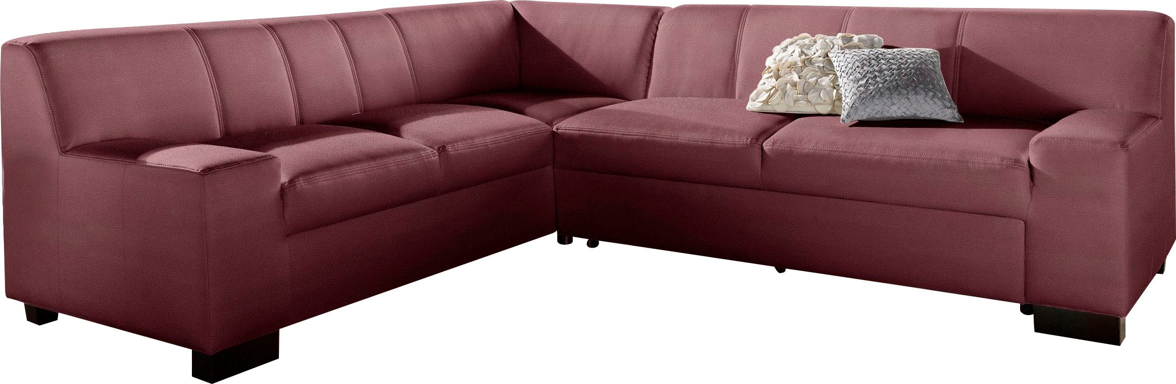 DOMO collection Ecksofa »Norma Top, elegant und modern, flache Armlehnen, L günstig online kaufen