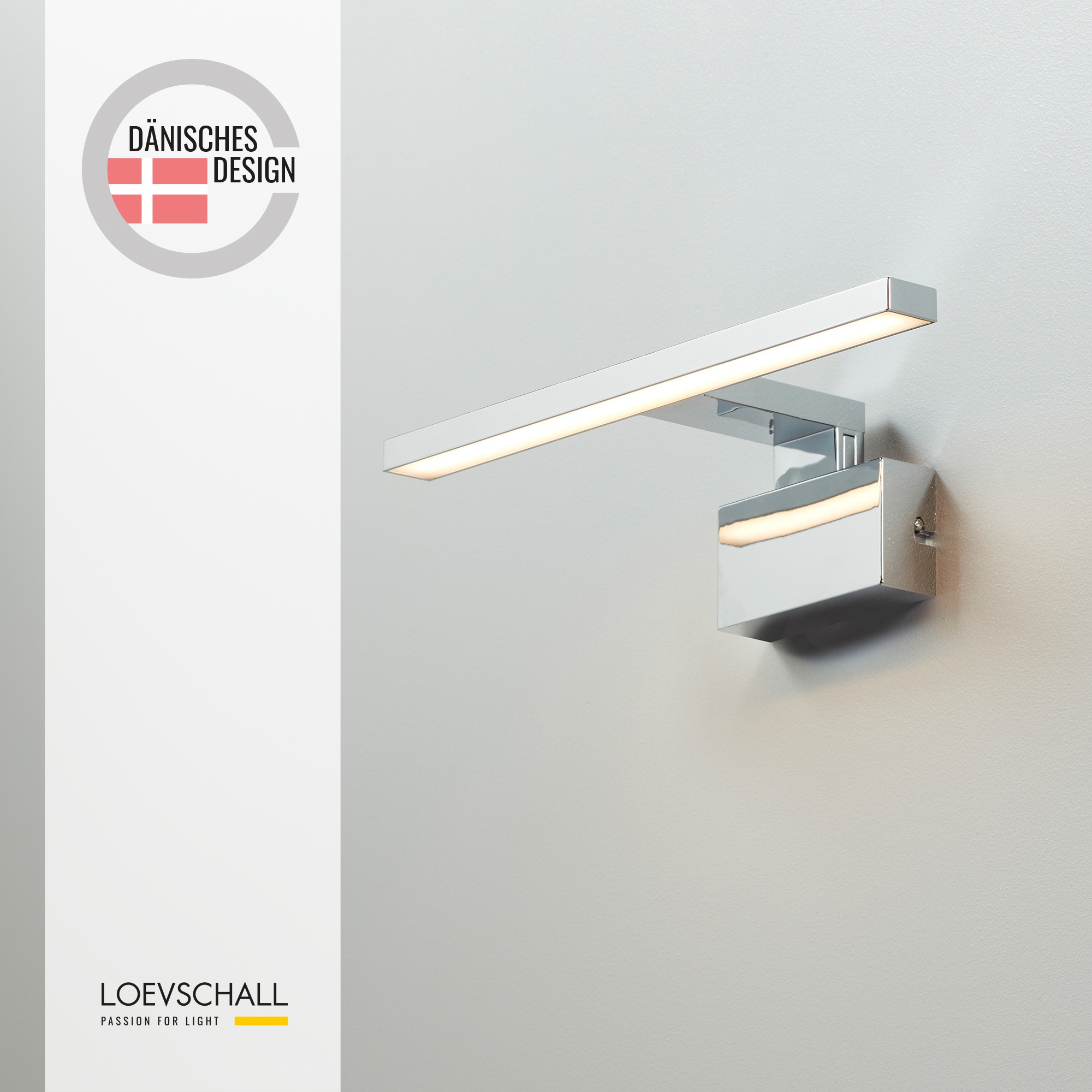 Loevschall Spiegelleuchte »Lagan NextGen, Badezimmer Lampe, LED Spiegelleuchte«, Spiegellampen für das Bad