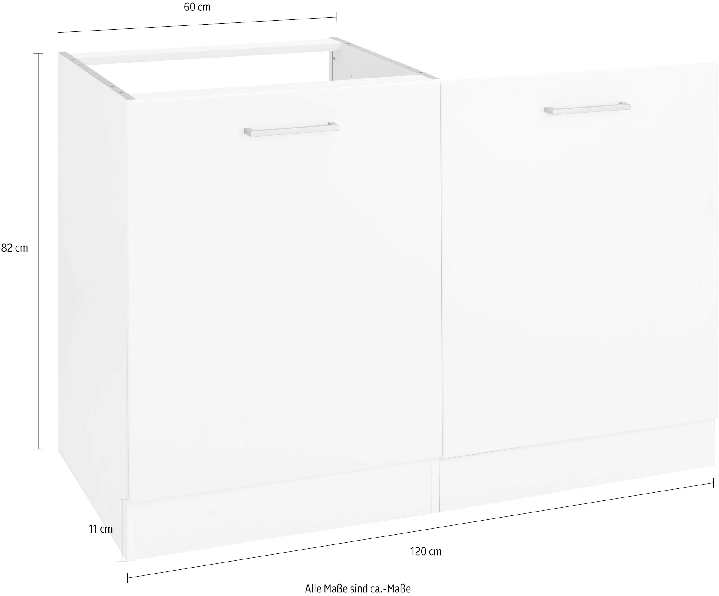 KOCHSTATION Spülenschrank »KS-Visby«, Breite 60 cm, inkl. Tür/Sockel für Geschirrspüler