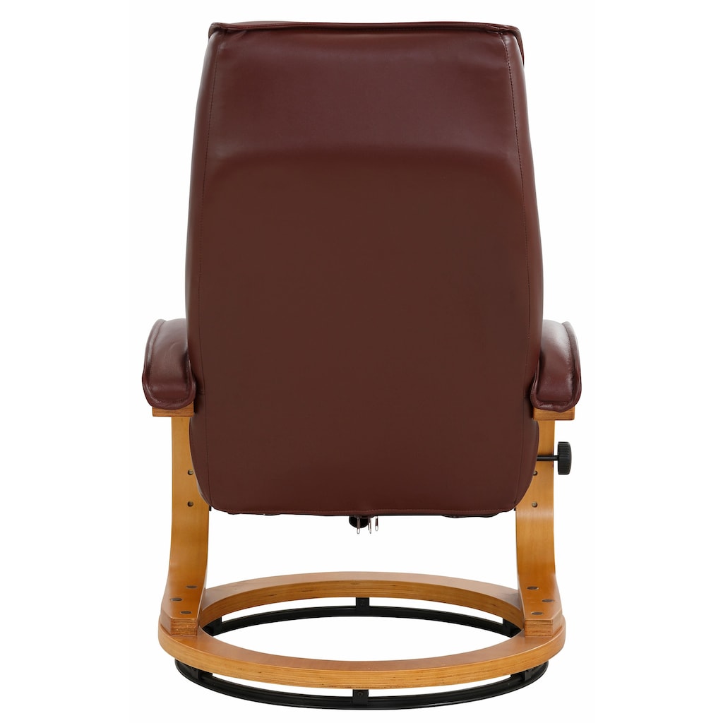 Home affaire Relaxsessel »Paris«, (2 St., bestehend aus Sessel und Hocker), in unterschiedlichen Bezugs- und Farbvarianten, Sitzhöhe 46 cm