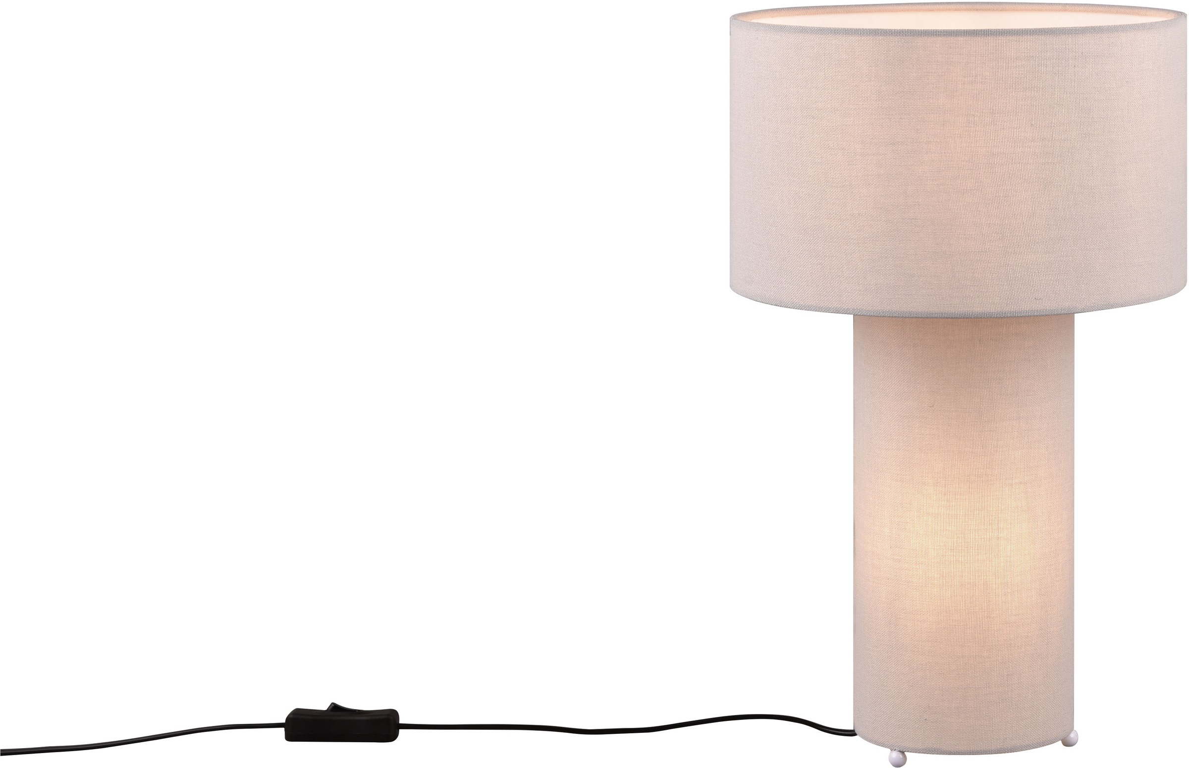 TRIO Leuchten Schreibtischlampe »BALE, Nachttischlampe Stoff exkl 2xE27 max günstig online kaufen