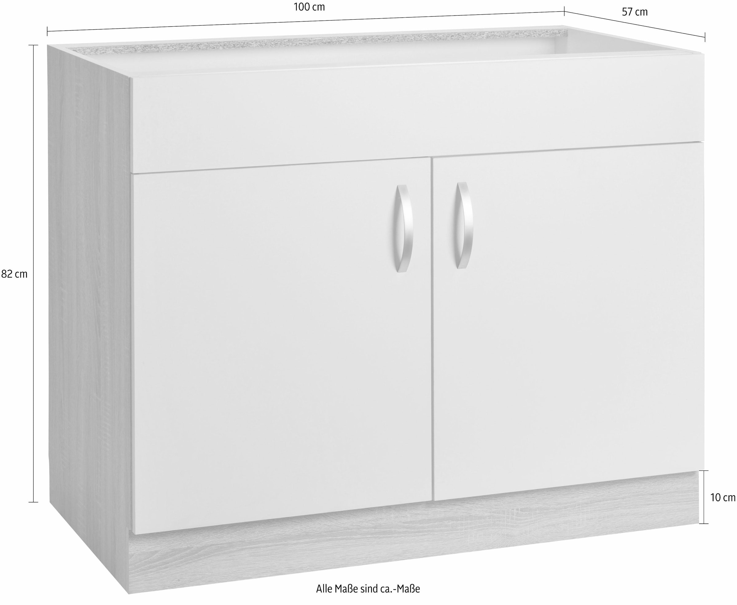 wiho Küchen Spülenschrank »Flexi«, cm 100 kaufen Breite online