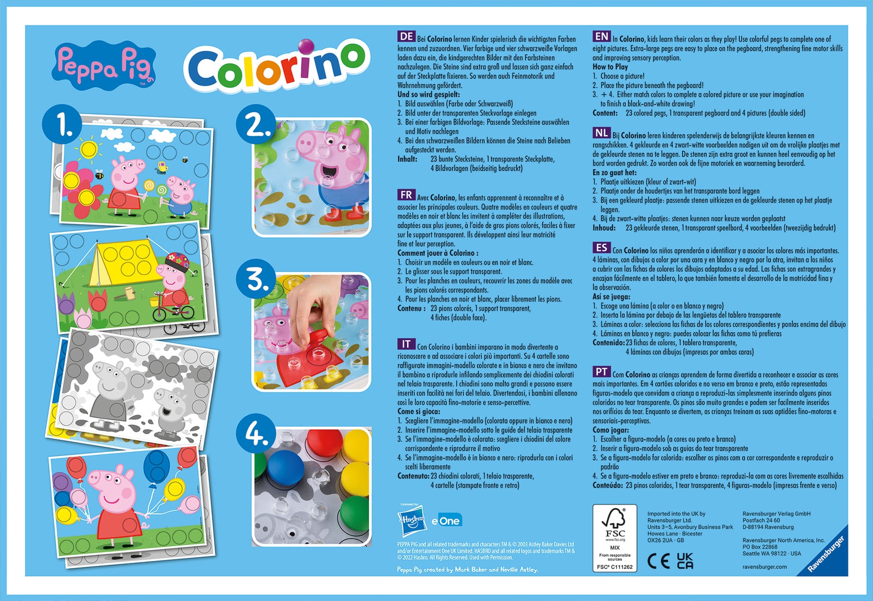 Ravensburger Spiel »Peppa Pig Colorino«, Made in Europe