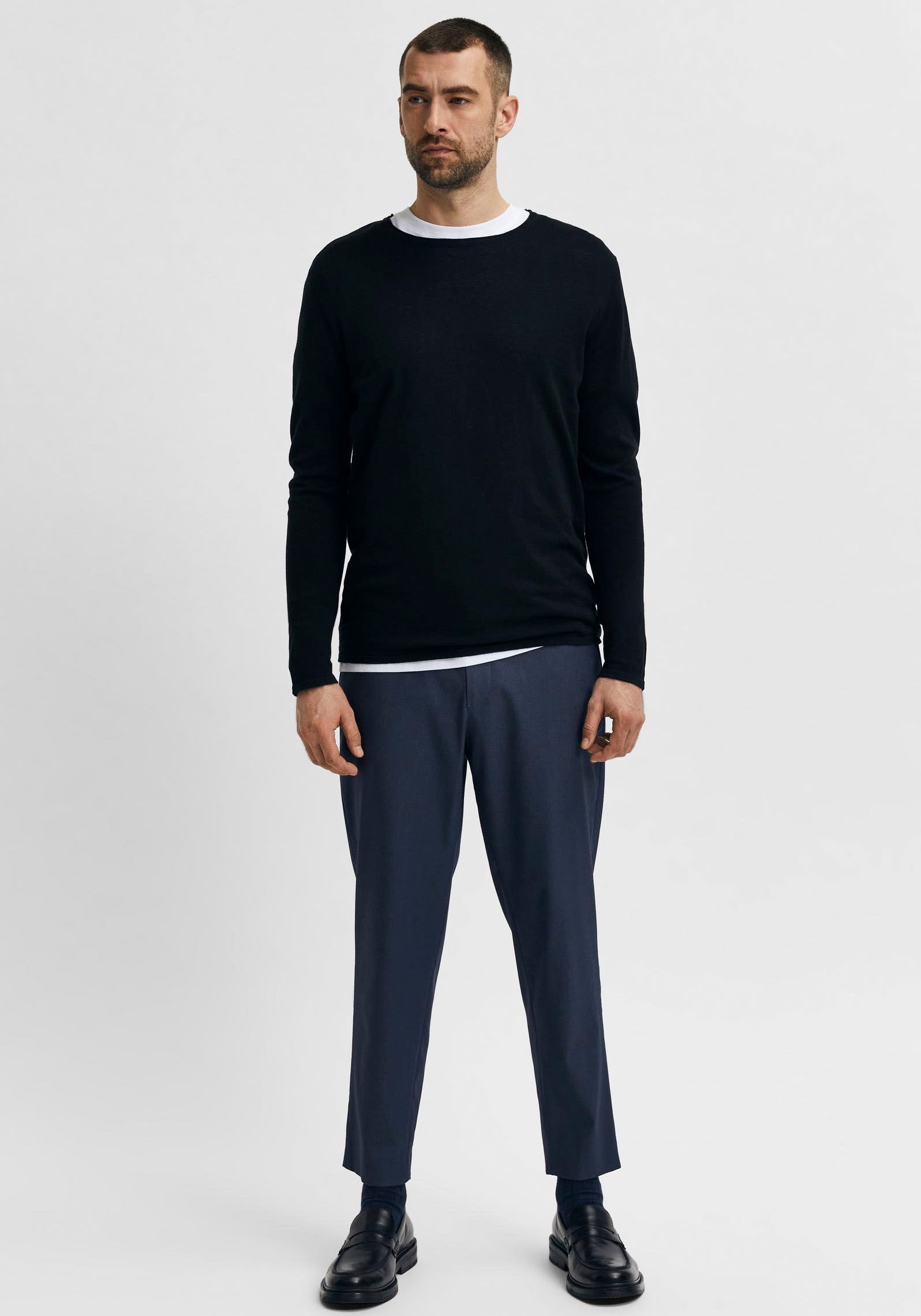 SELECTED HOMME Rundhalspullover »ROME KNIT«
